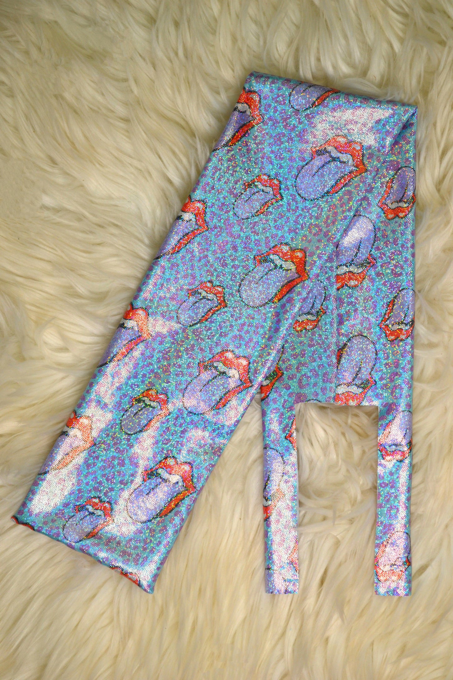 Rolling Stone Lips Tail Bag Holographic