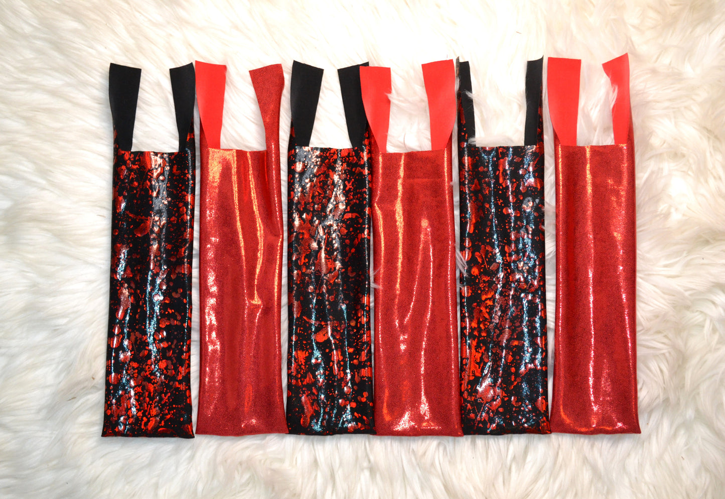 Bad Blood Mane Bags Blood Splatter and Red Shimmer