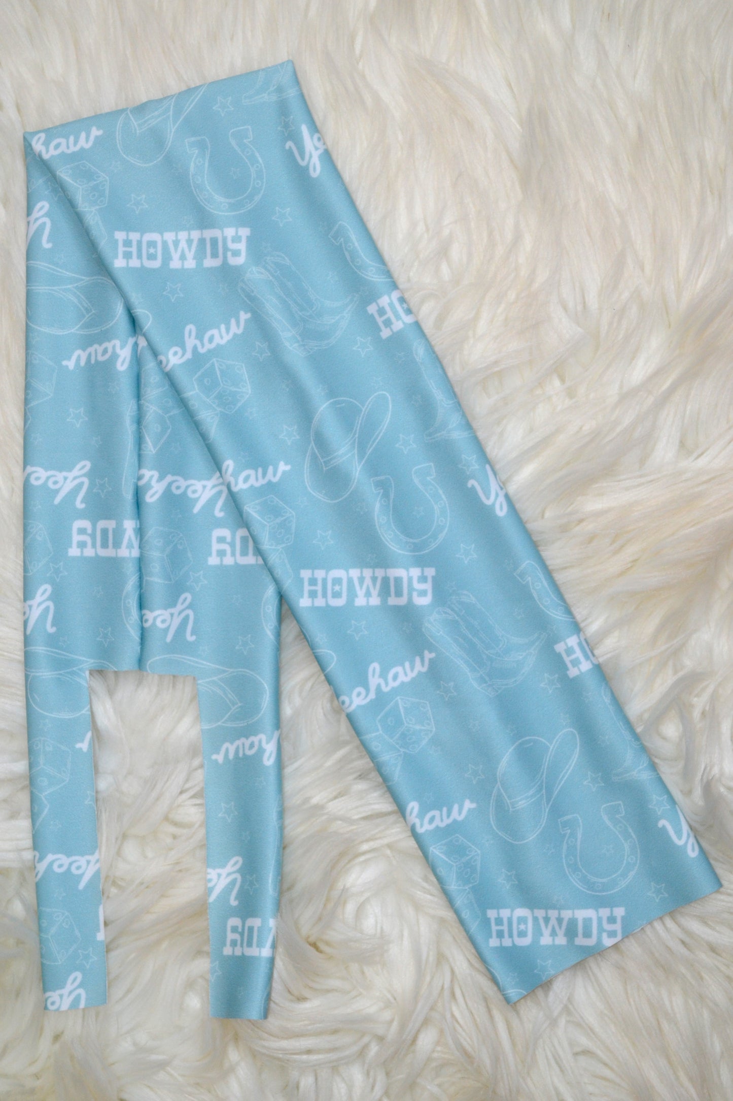 Teal Yee Haw Howdy Tail Bag