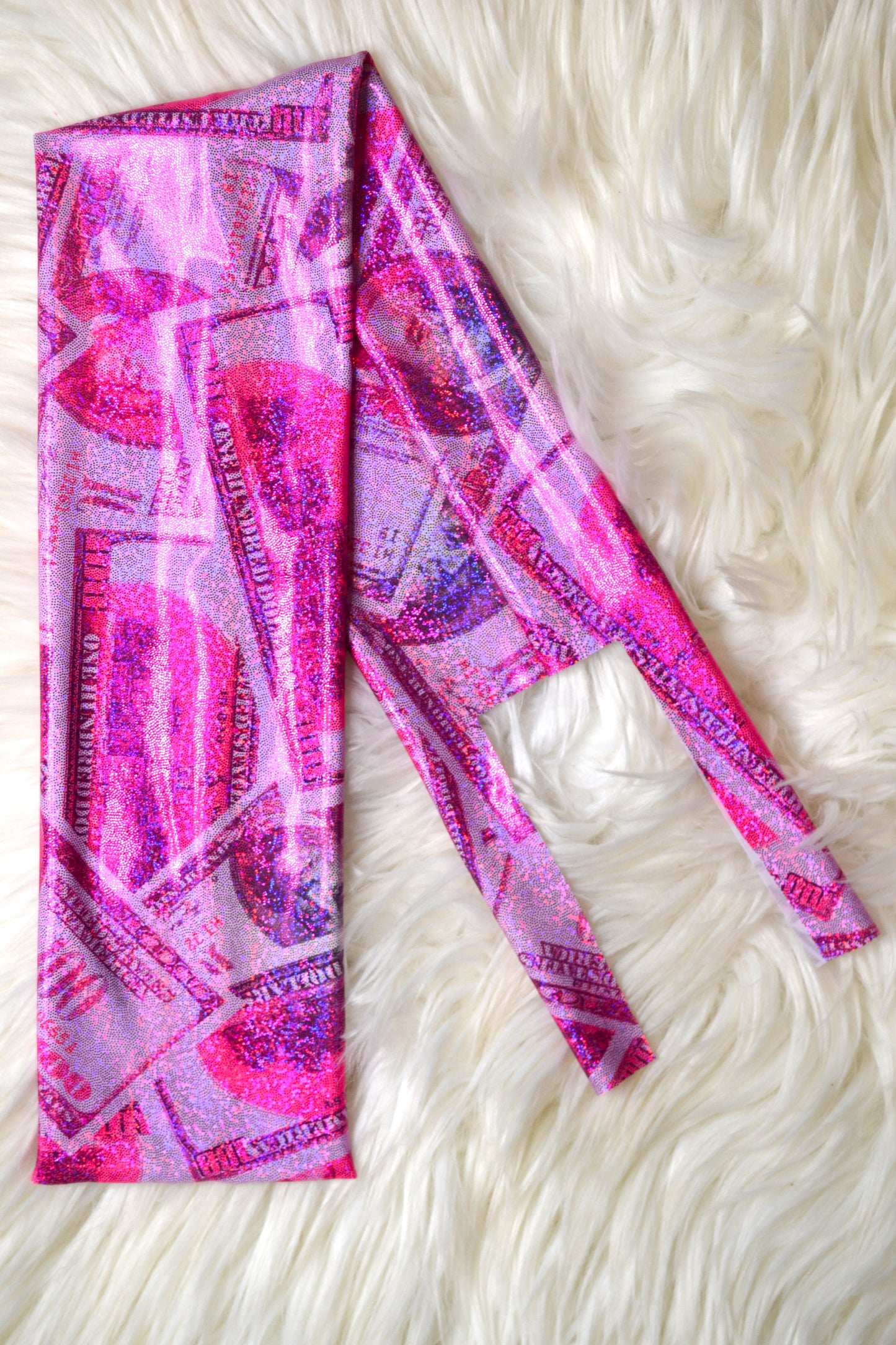 Hot Pink Money Tail Bag Holographic