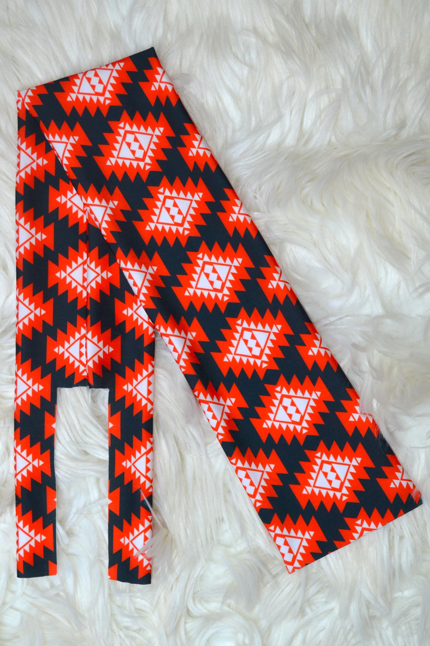 Red Black Aztec Tail Bag