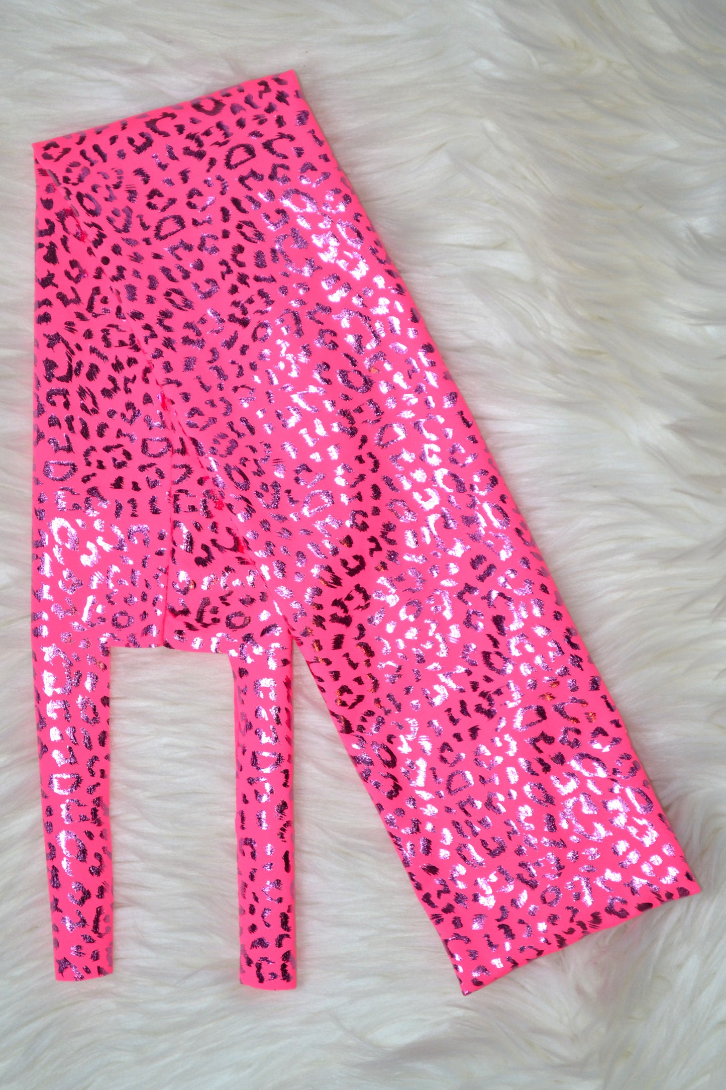 Neon Pink Cheetah Tail Bag