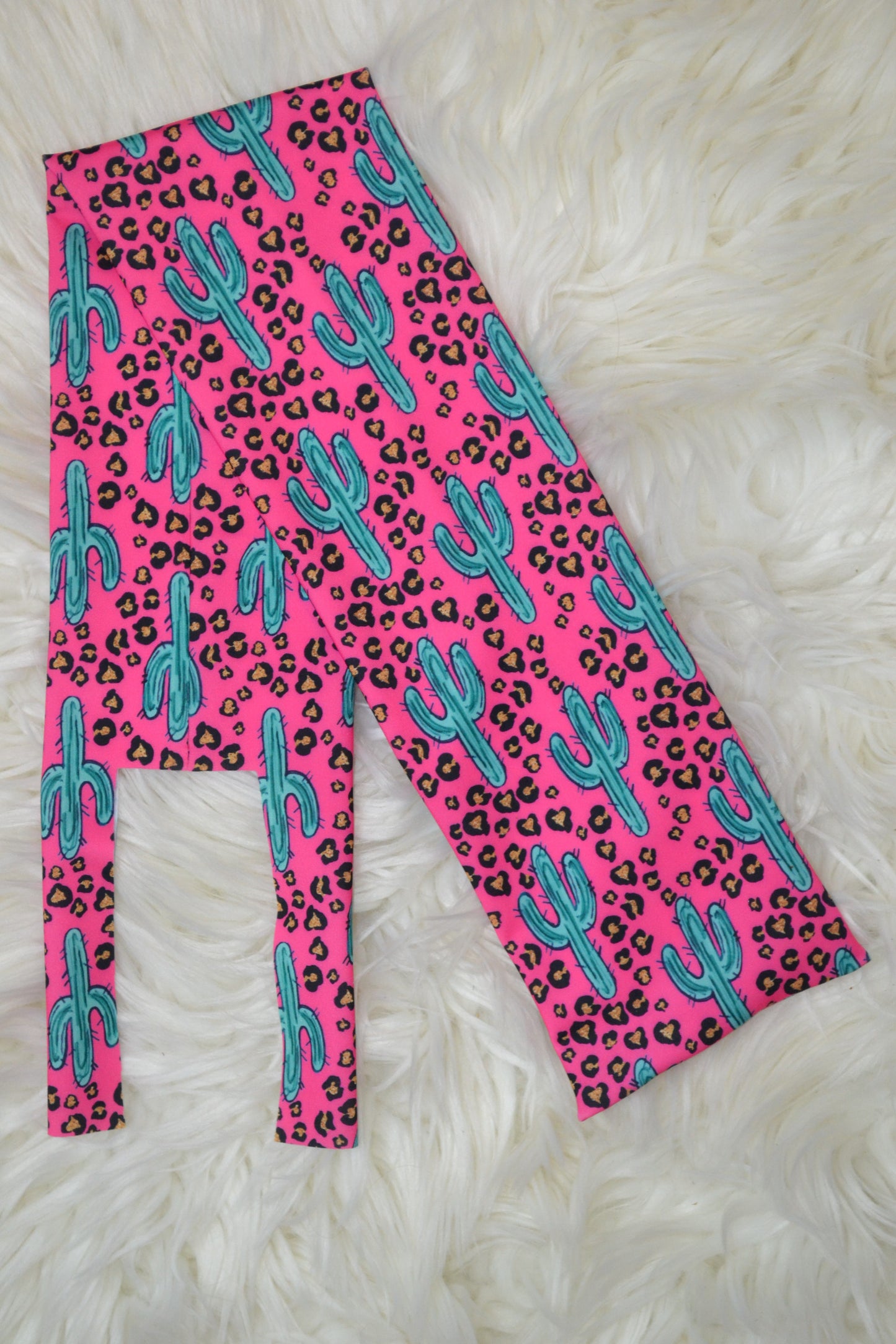 Pink Cactus and Cheetah Tail Bag