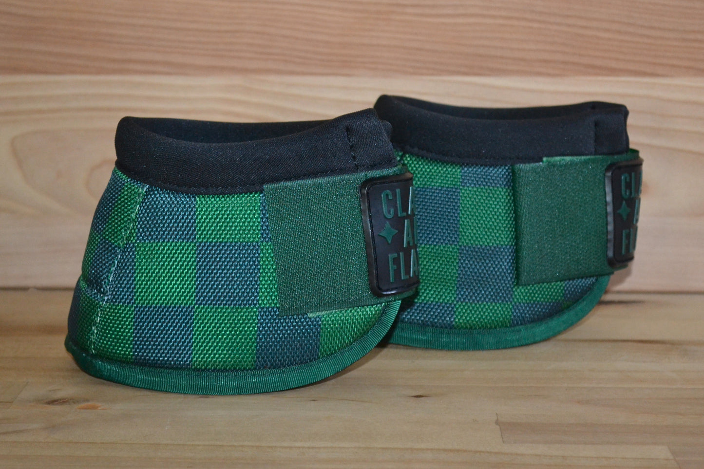 Green Check Bell Boots