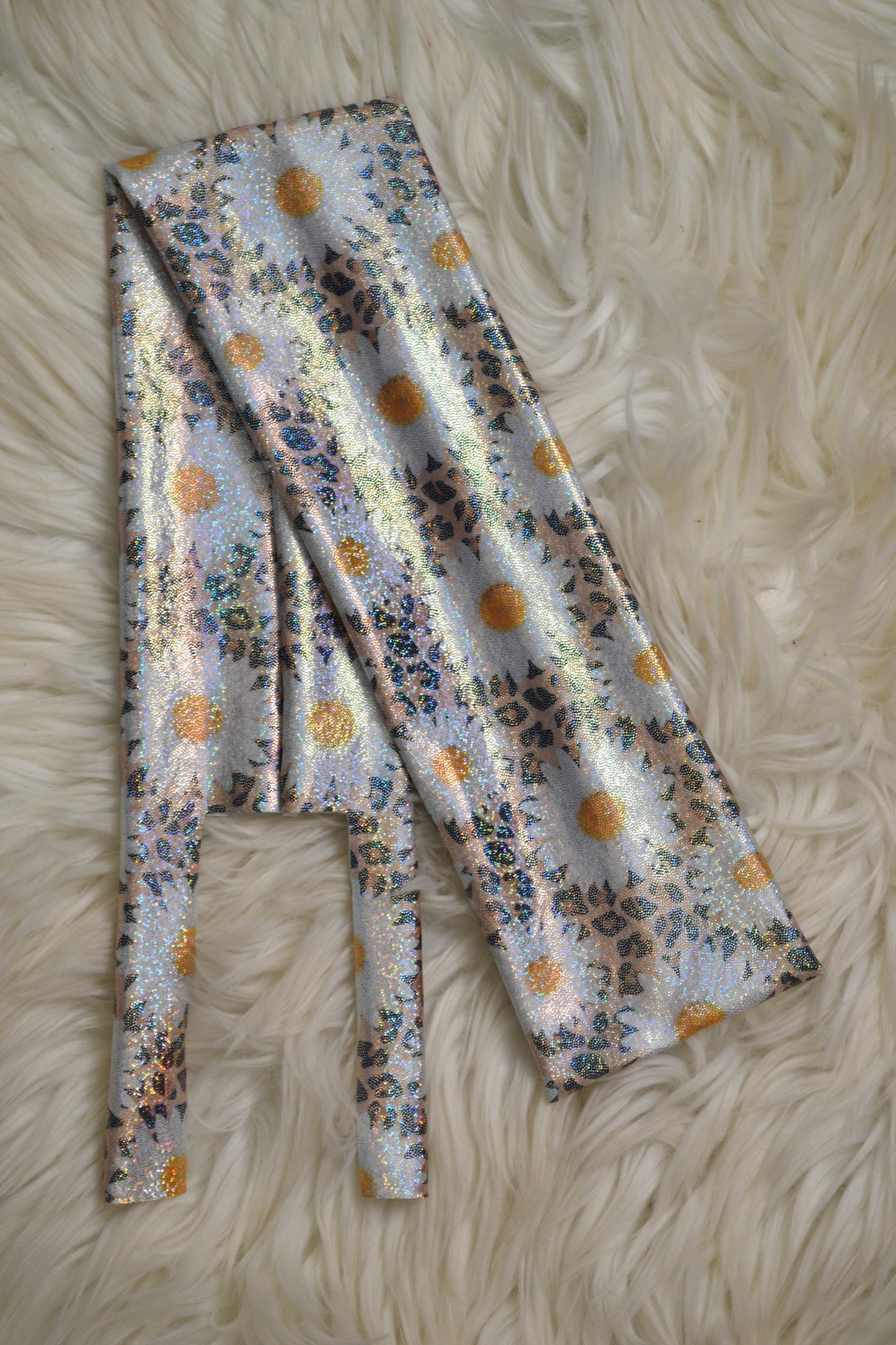 Daisy and Cheetah Tail Bag Holographic