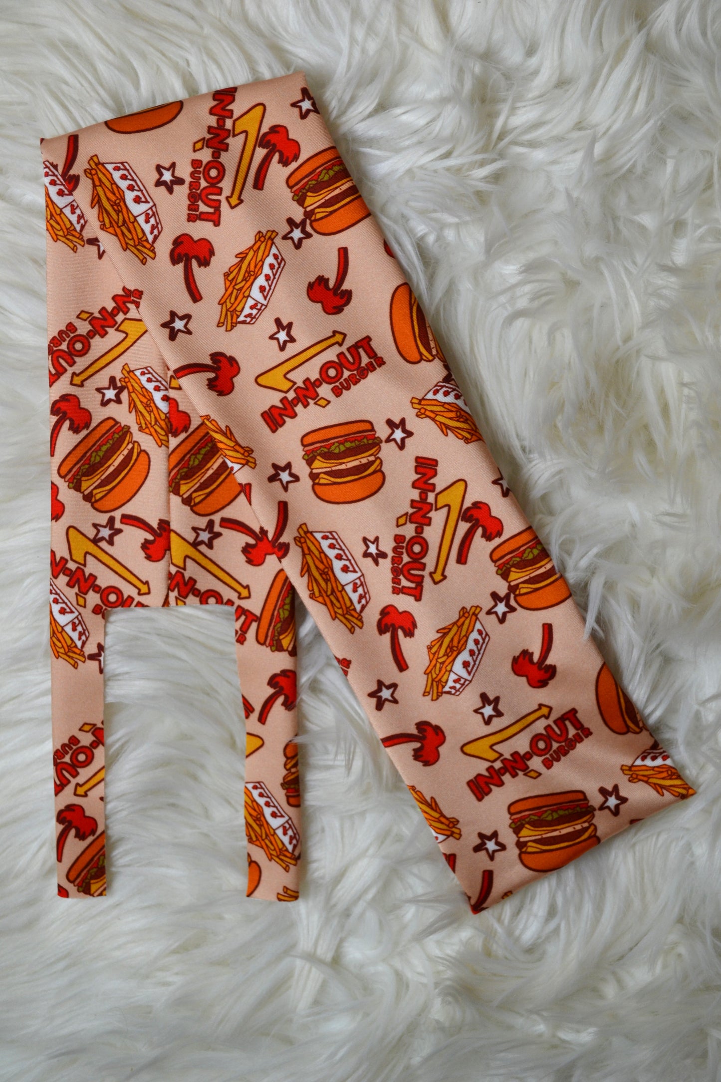 Beige Burger Tail Bag