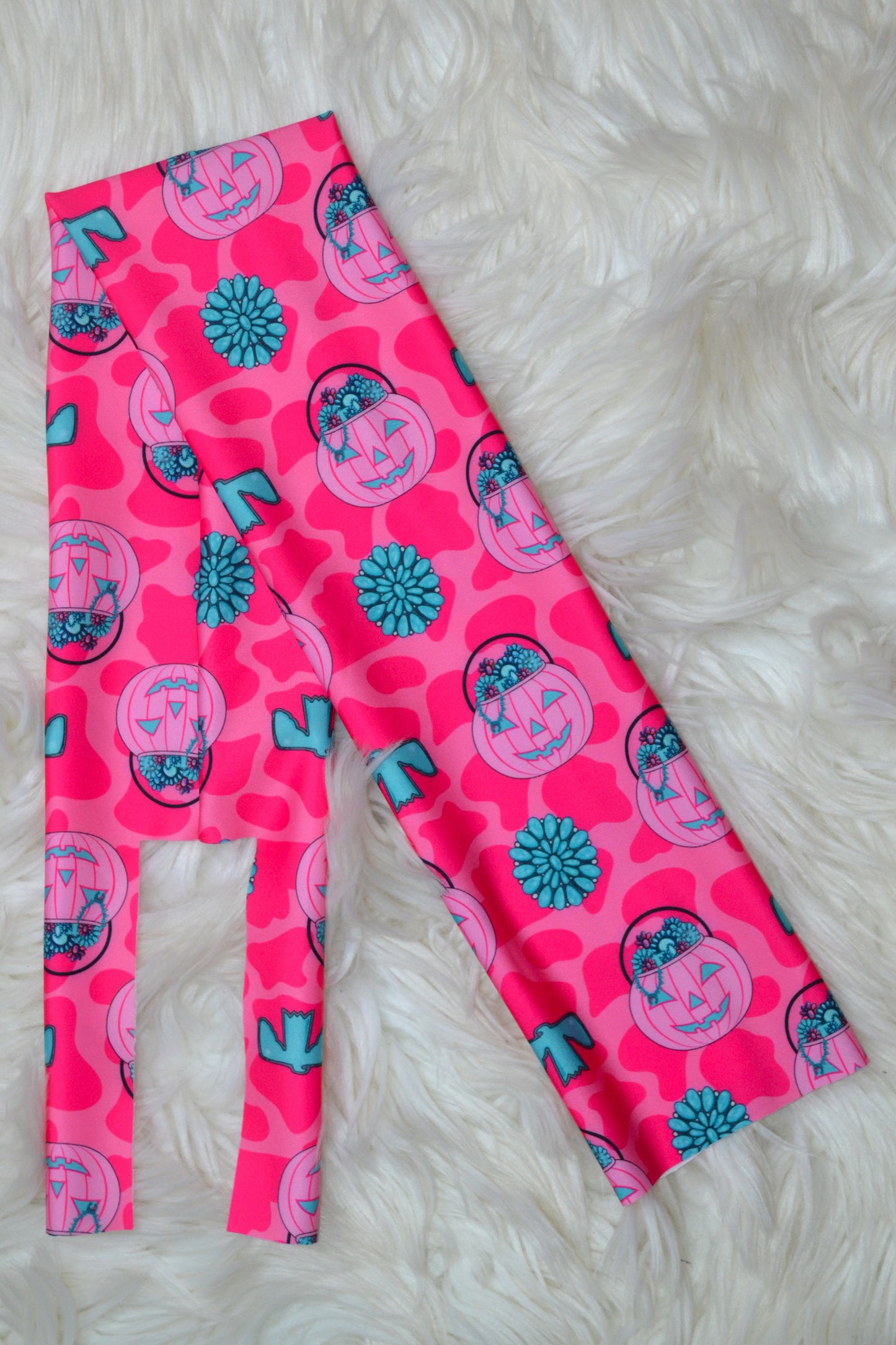 Pink Cow Jack O Lantern Tail Bag