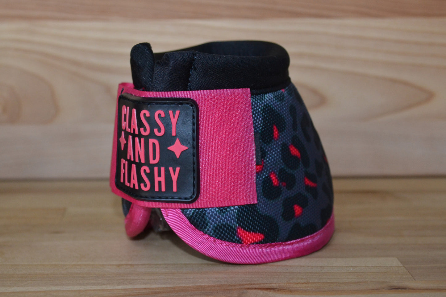 Black Pink Cheetah Bell Boots