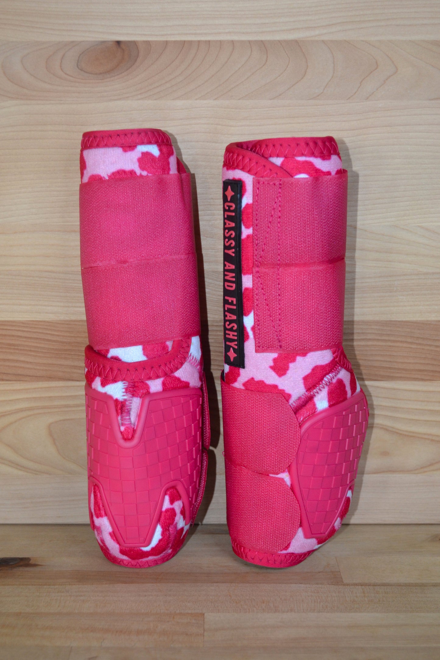 Pink Cheetah Splint Boots