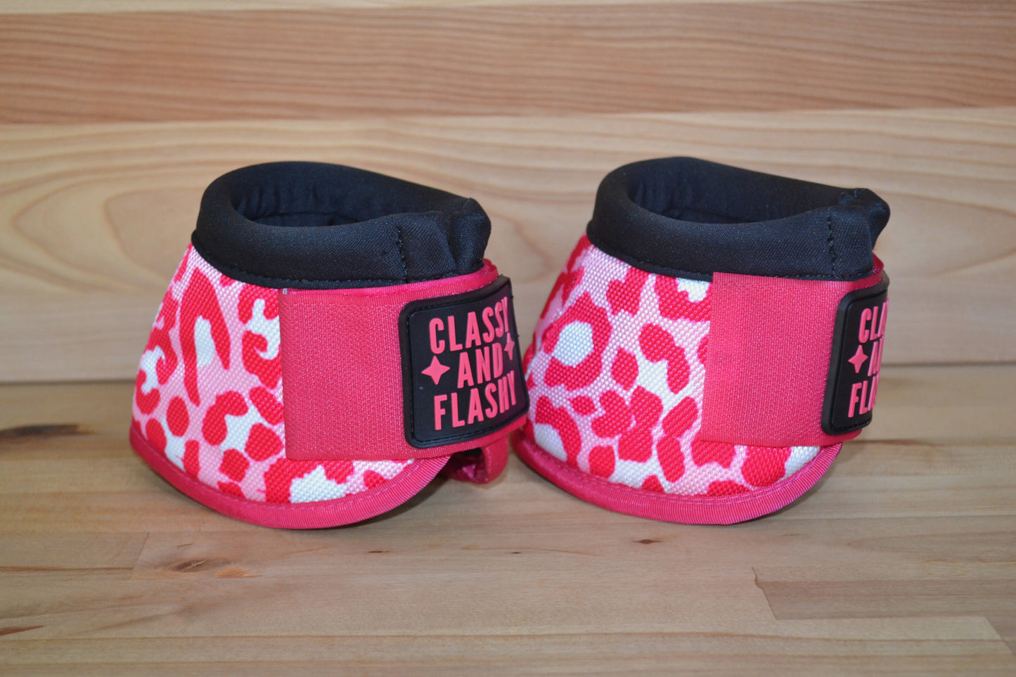 Pink Cheetah Bell Boots