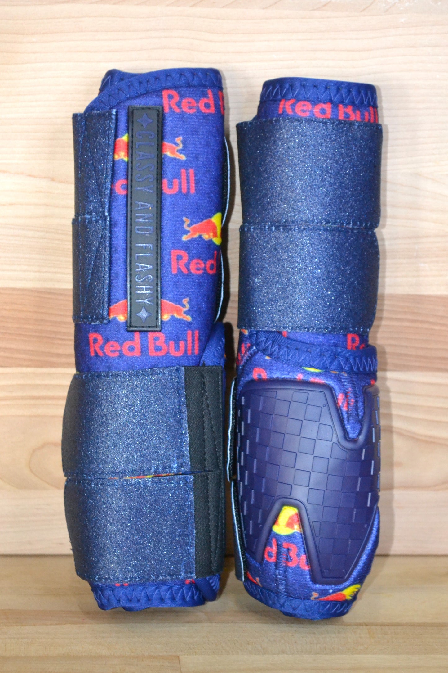 Wing Energy with Blue Sparkle Straps Sport Boots