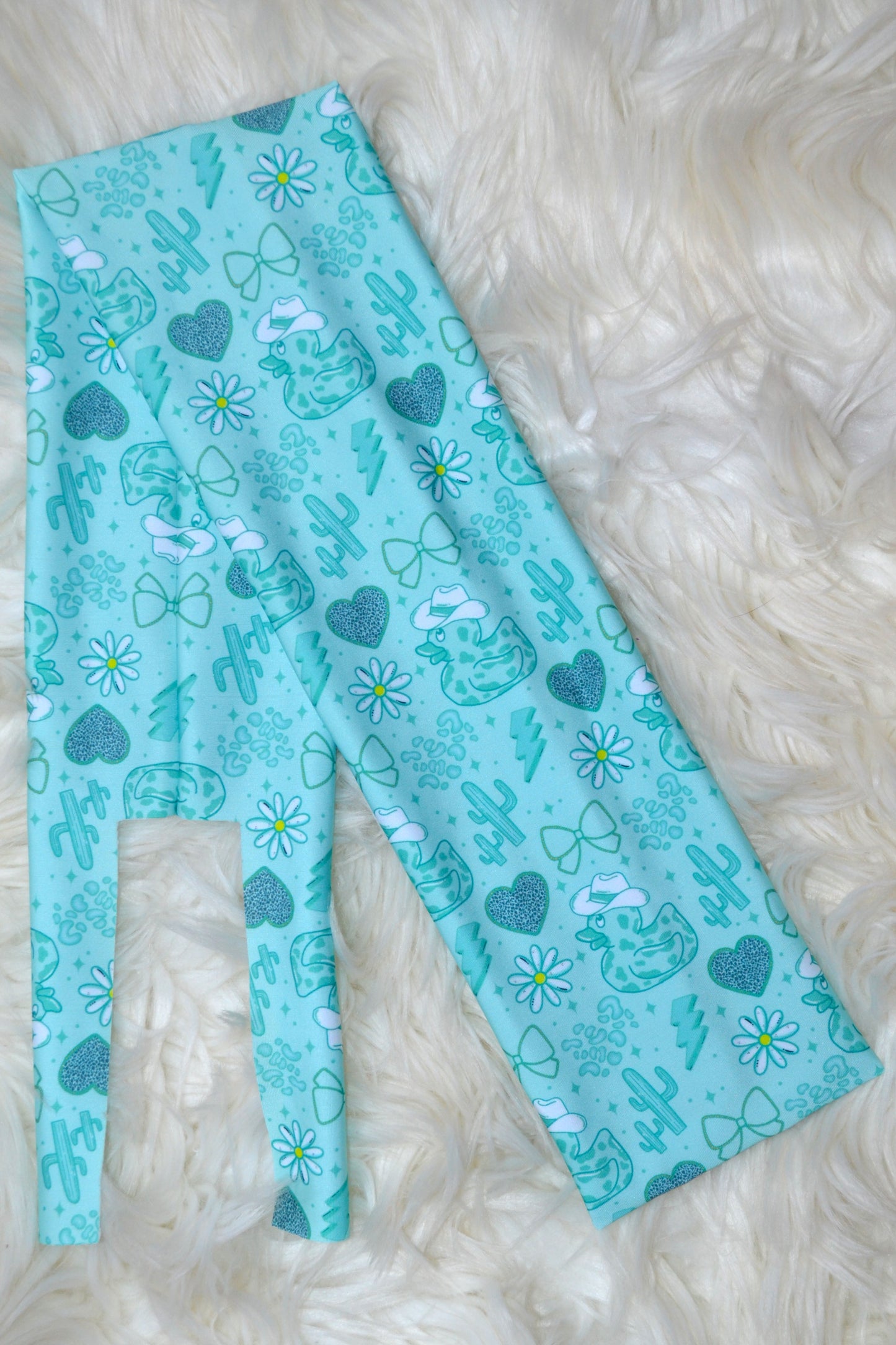 Teal Howdy Ducks Tail Bag