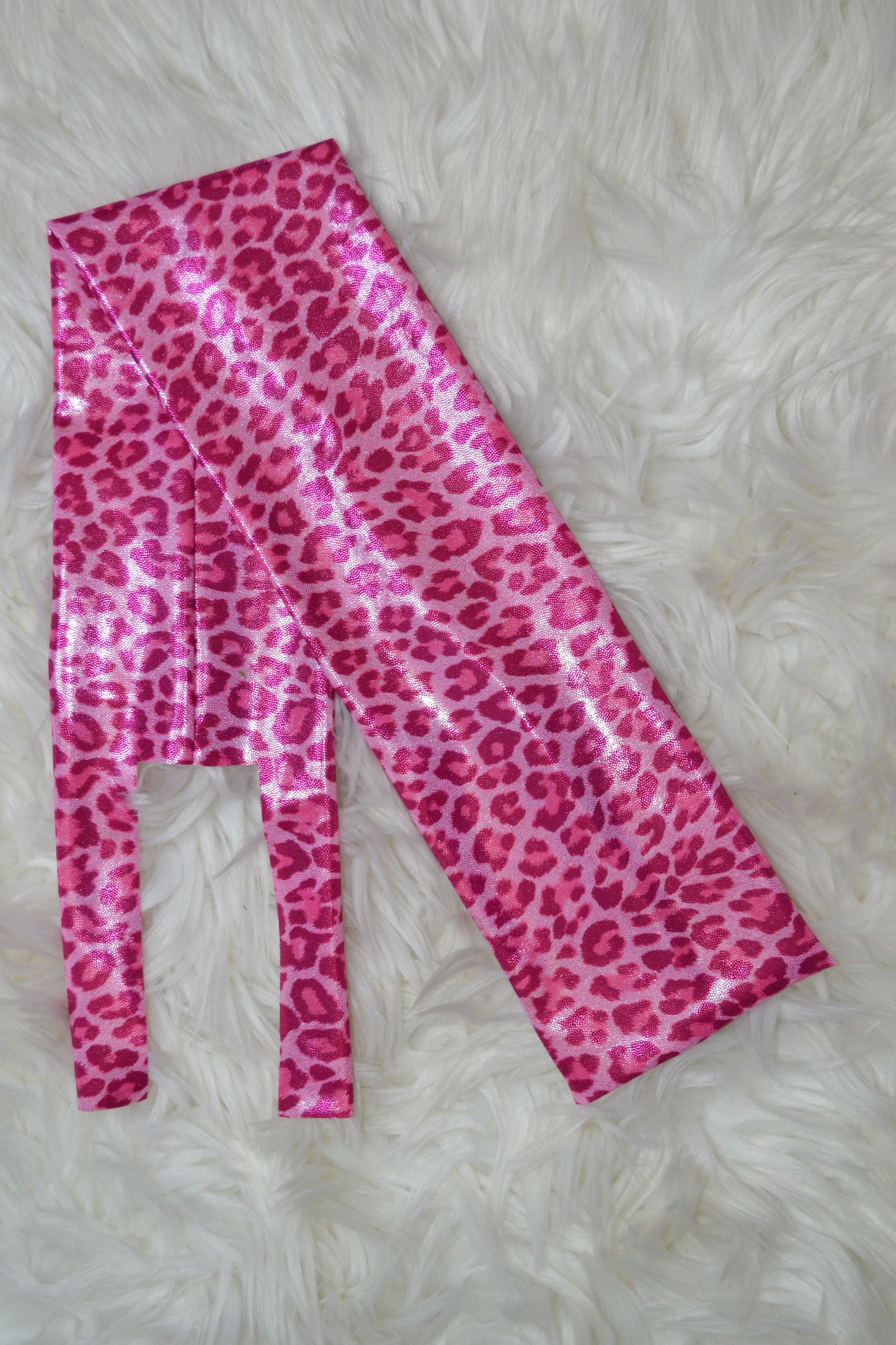 Hot Pink Cheetah Tail Bag Sparkle Shimmer