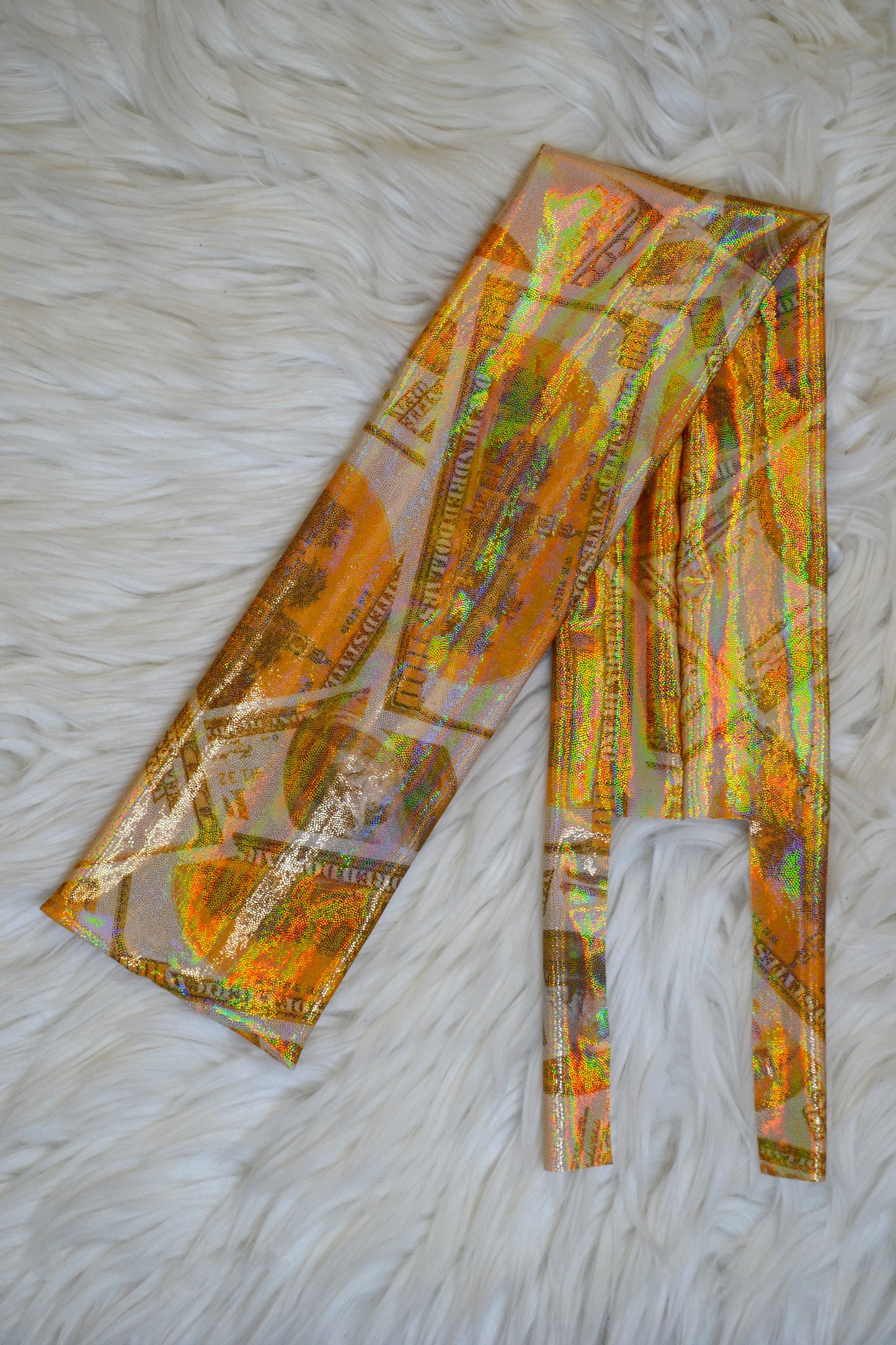 Gold Money Tail Bag Holographic