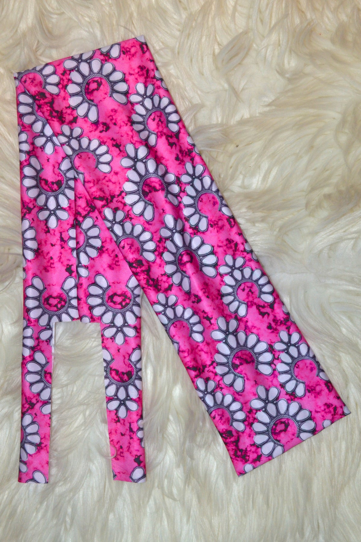 Pink White Cowgirl Jewel Tail Bag