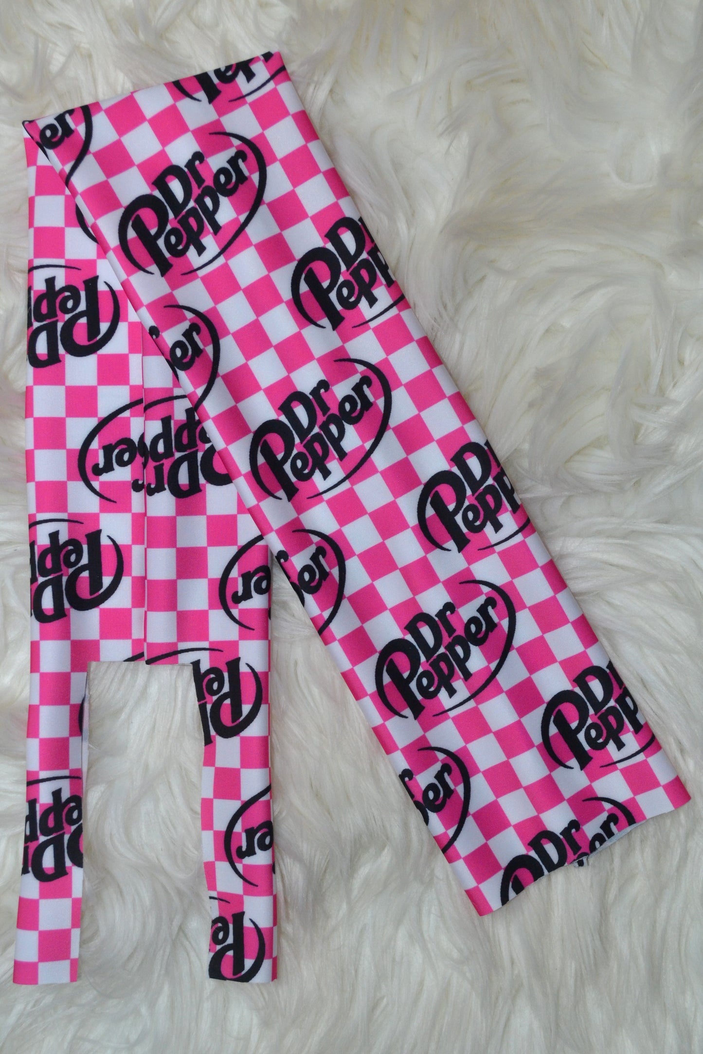 Hot Pink Checkered Tail Bag