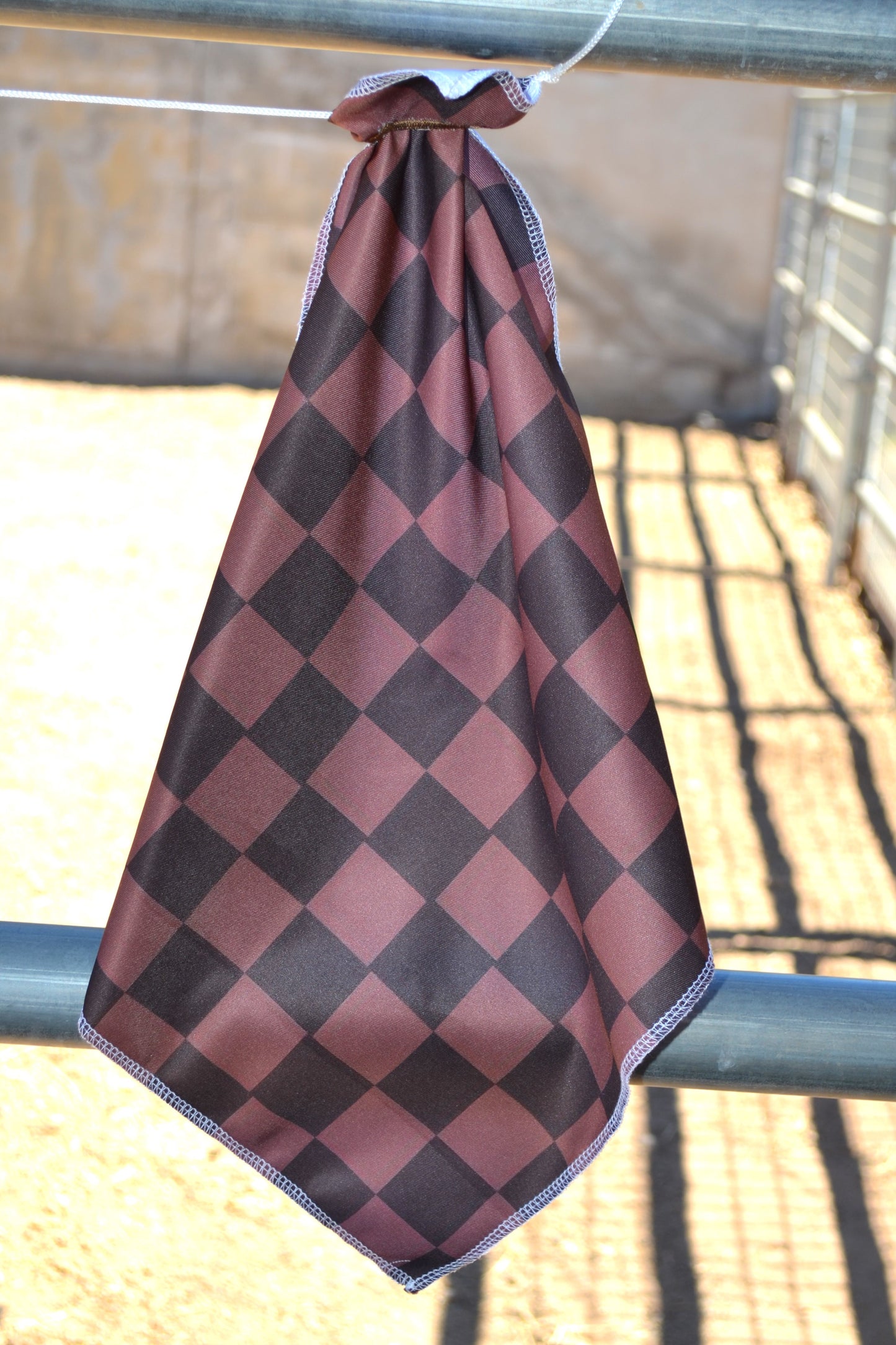 Brown Checker Breakaway Flag