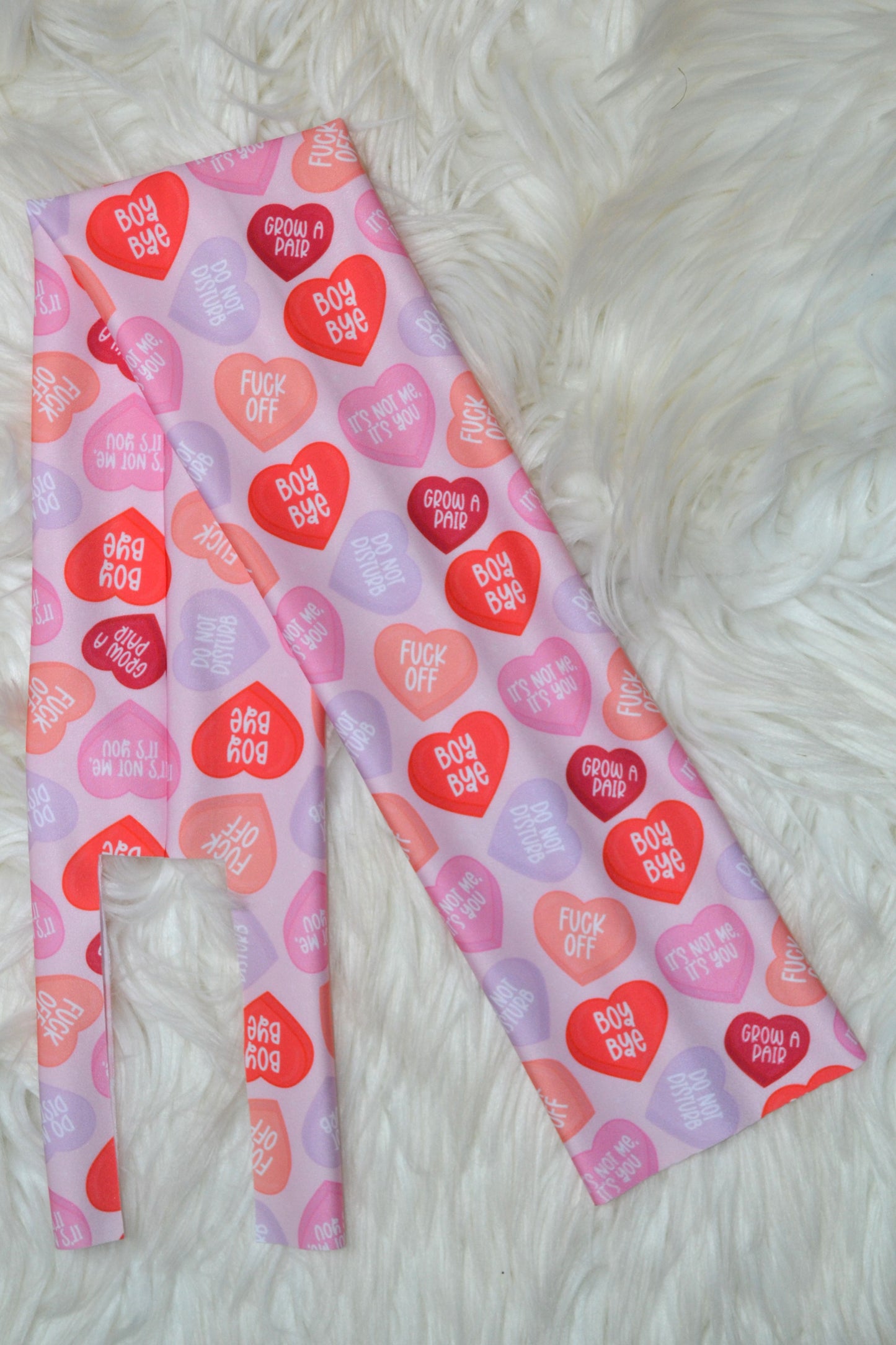 Emotional Conversation Hearts Tail Bag