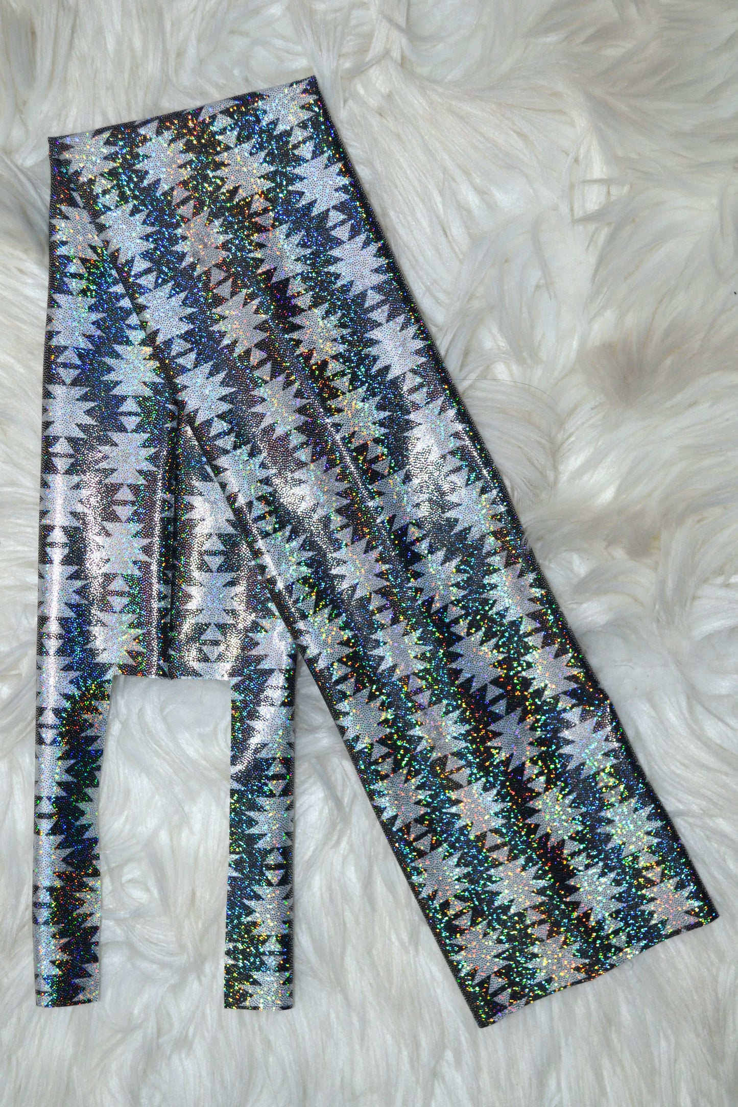 Black Aztec Tail Bag Holographic