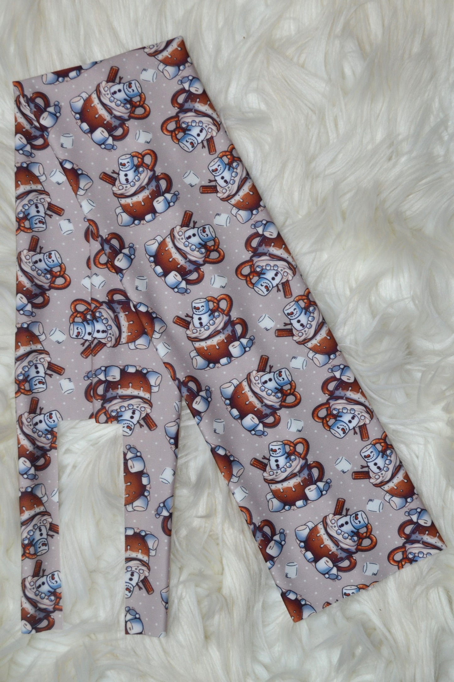 Snowman Hot Chocolate Tail Bag