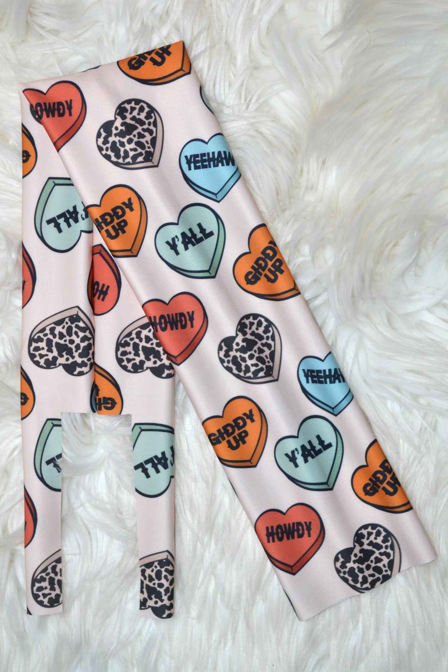 Western Conversation Hearts Tail Bag