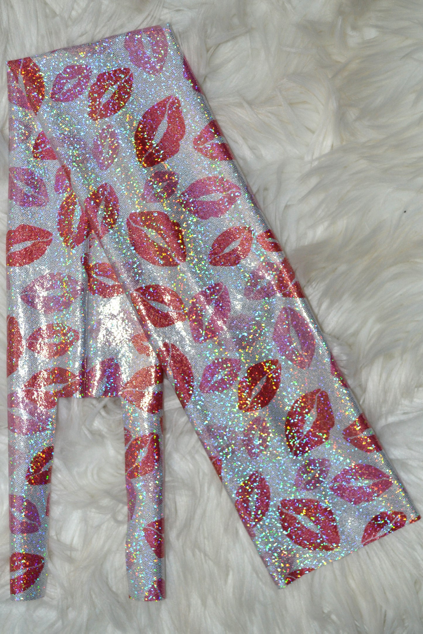 Pink Lips Tail Bag Holographic