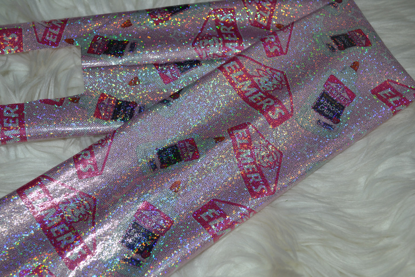 Pink Glue Tail Bag Holographic