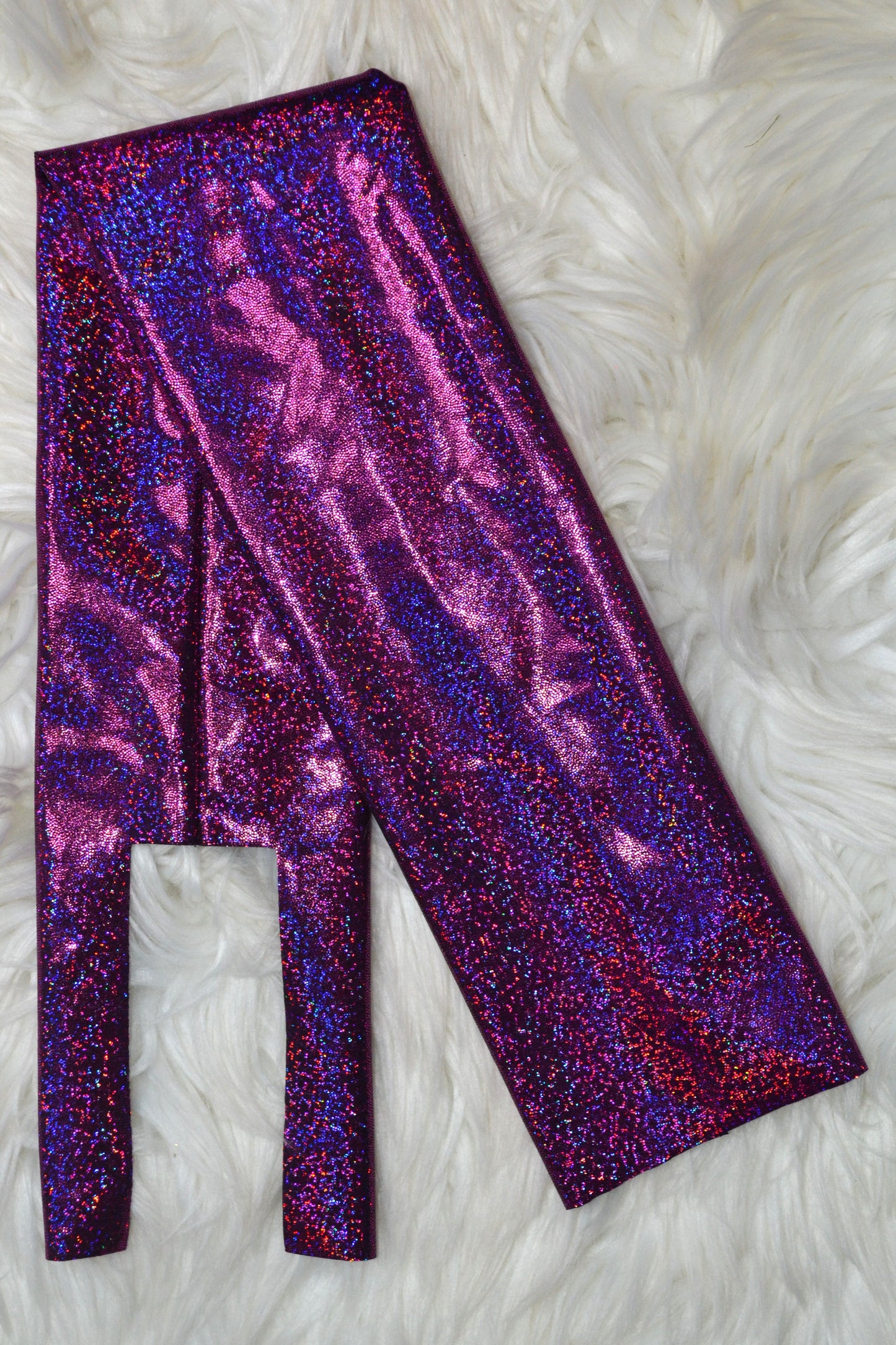 Purple Holographic Tail Bag