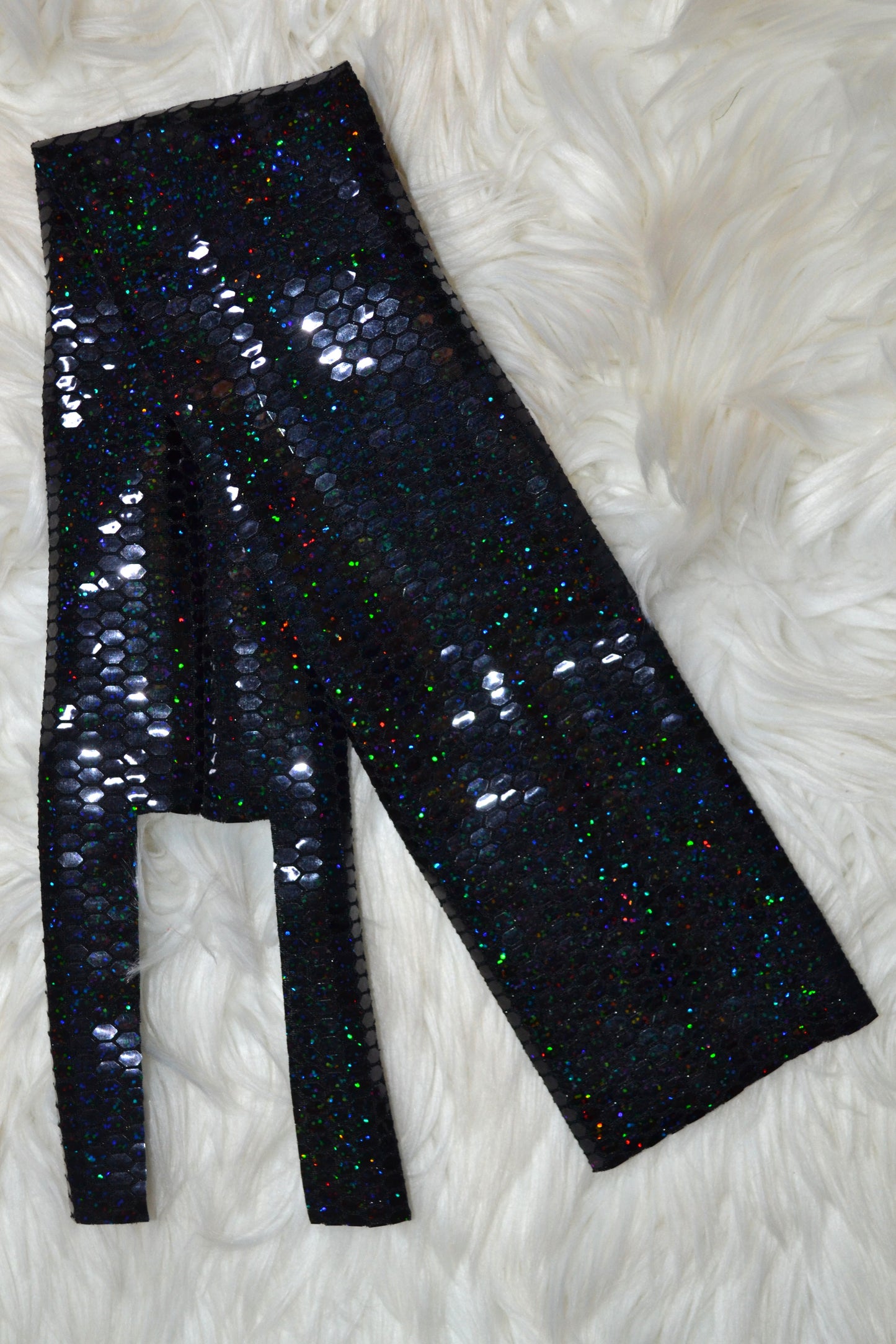Solid Black Eliza Tail Bag Holographic