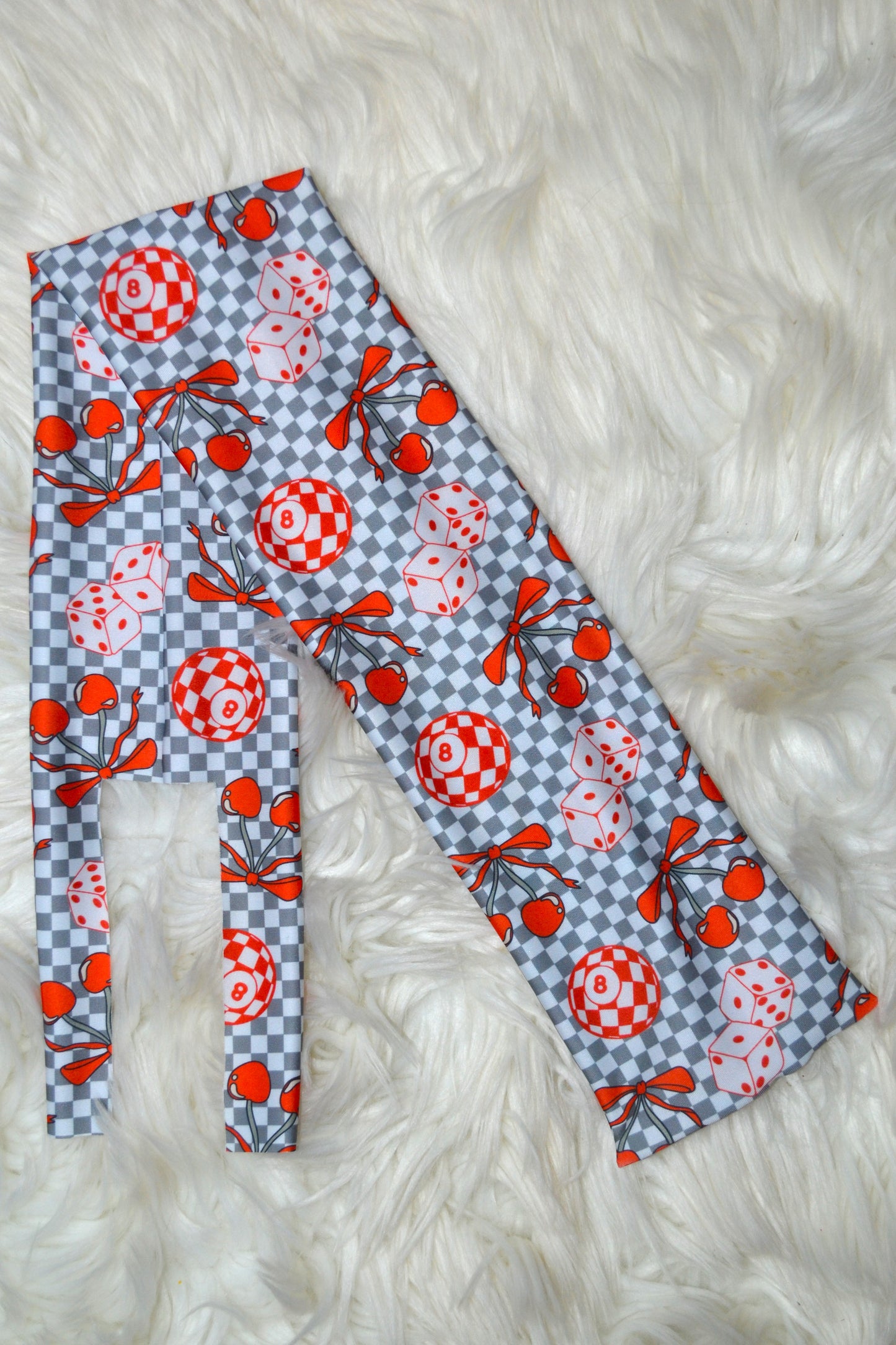 Cherry 8 Ball and Dice Tail Bag