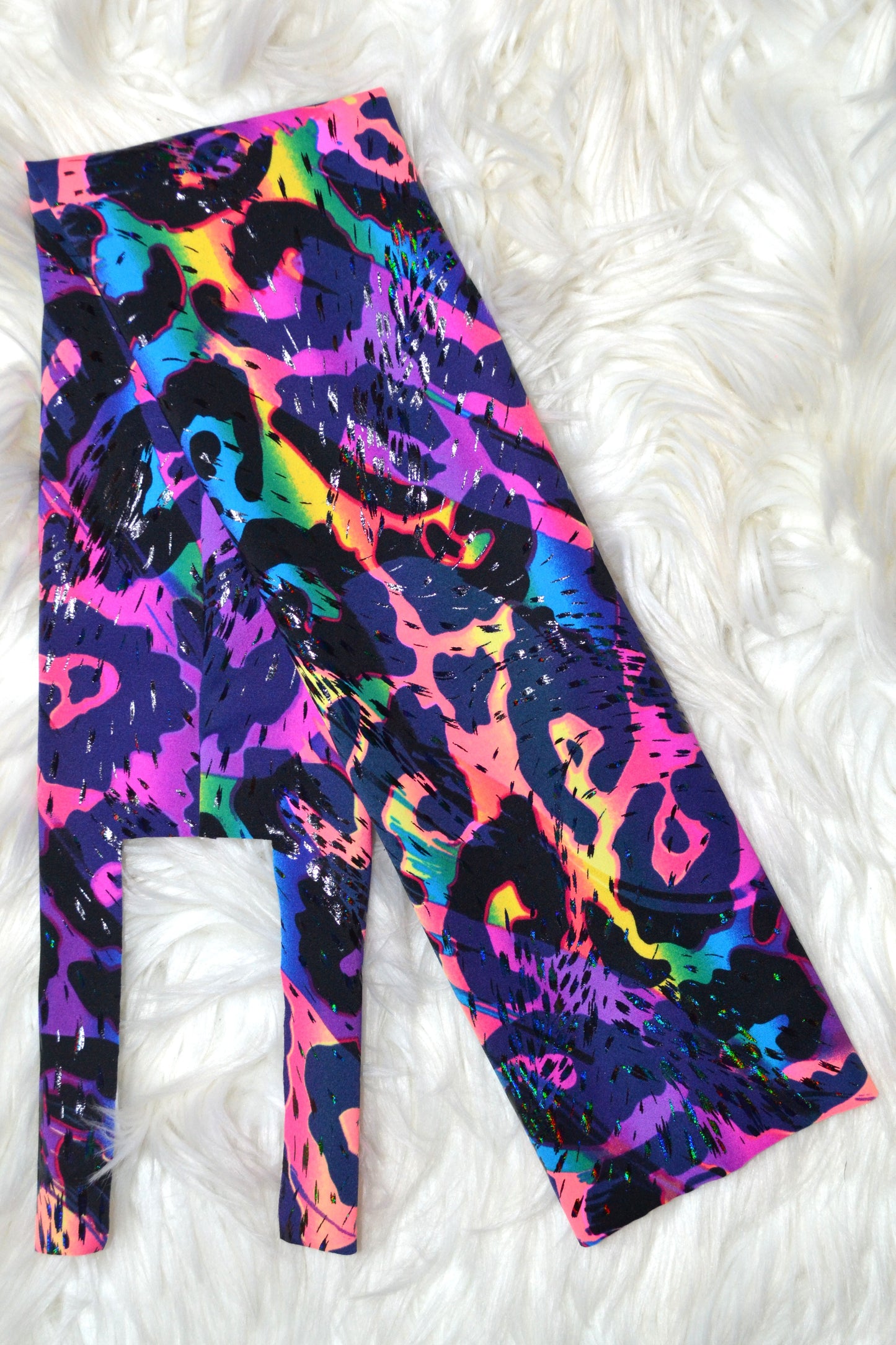 Rainbow Cheetah Tail Bag