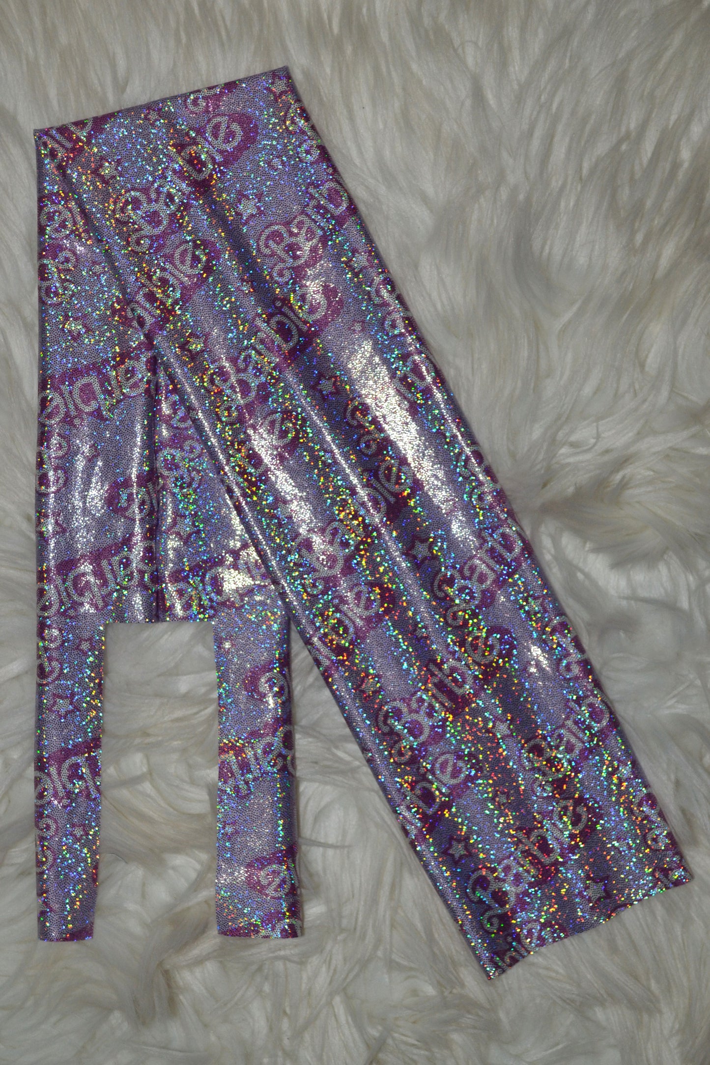 Life in Plastic on Purple Tail Bag Holographic