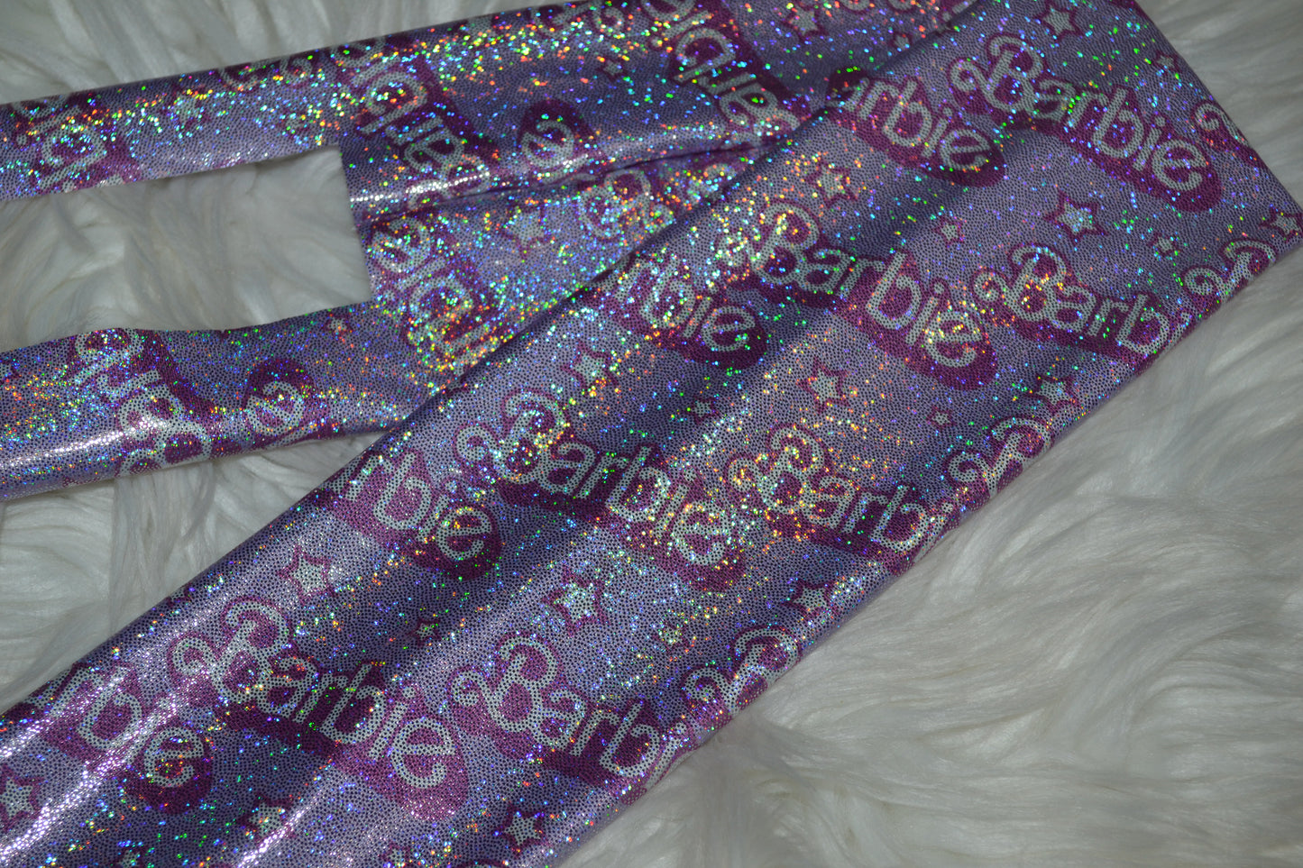 Life in Plastic on Purple Tail Bag Holographic