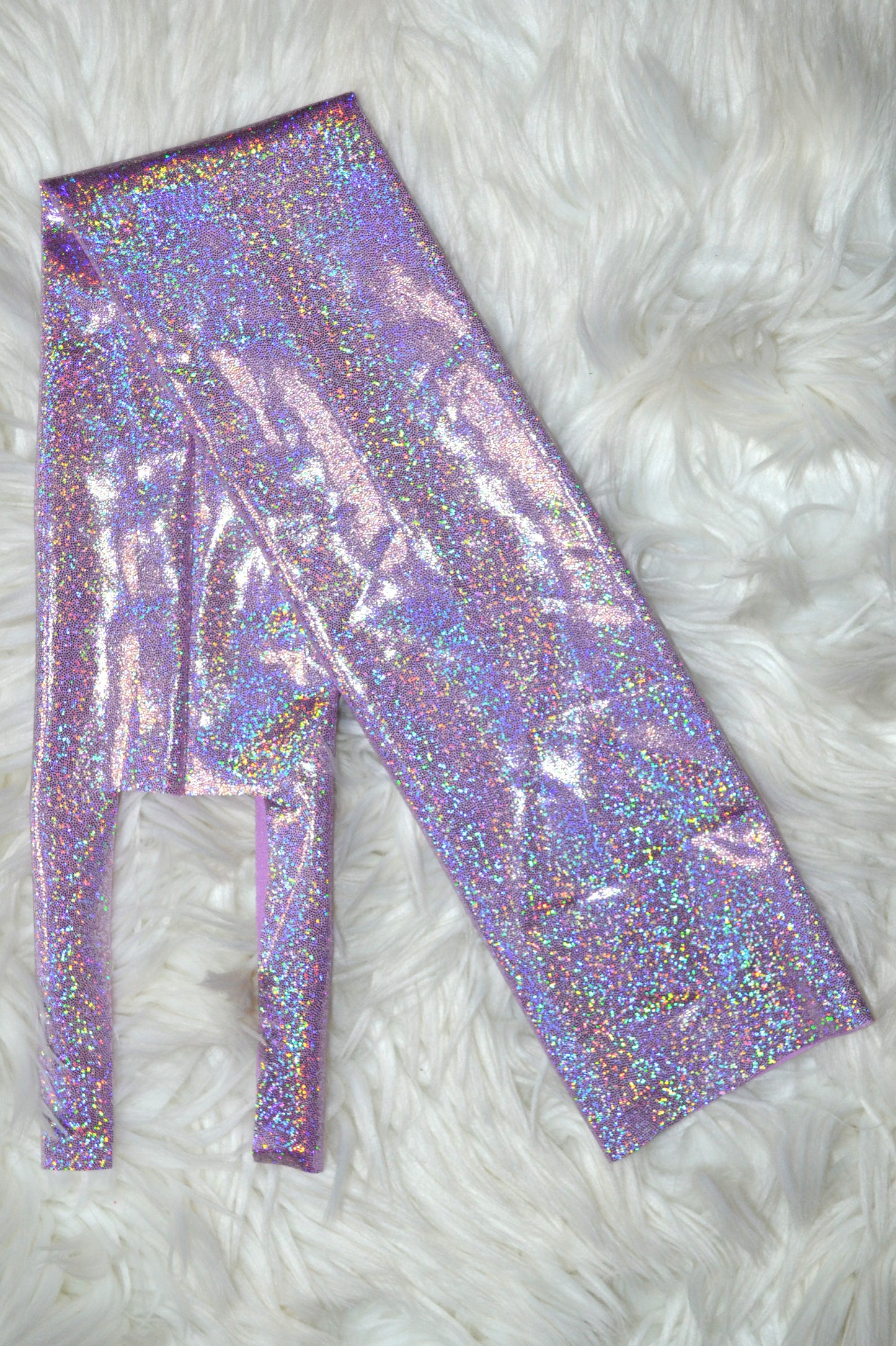 Lavender Holographic Tail Bag
