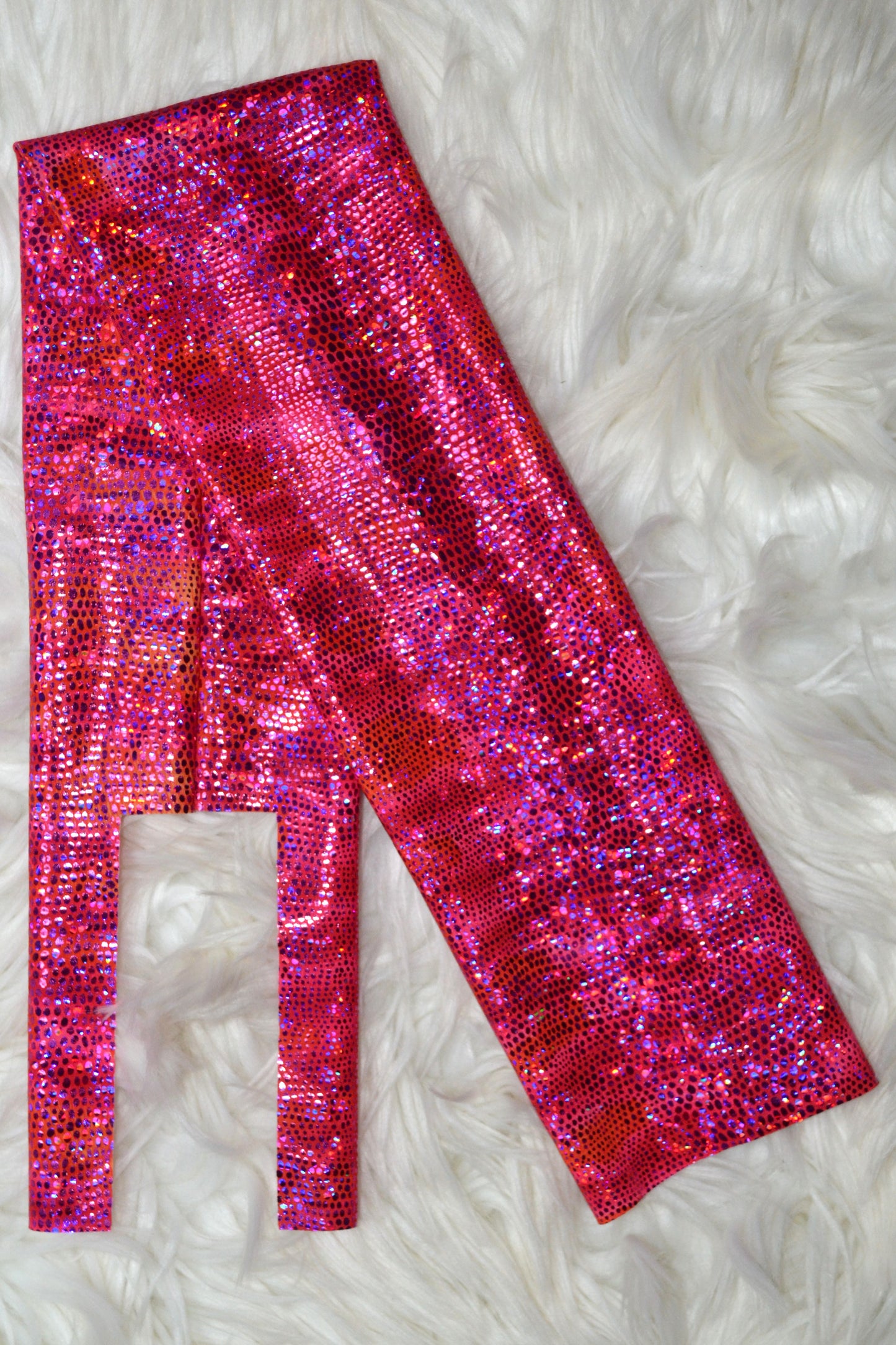 Pink Orange Scales Tail Bag Holographic