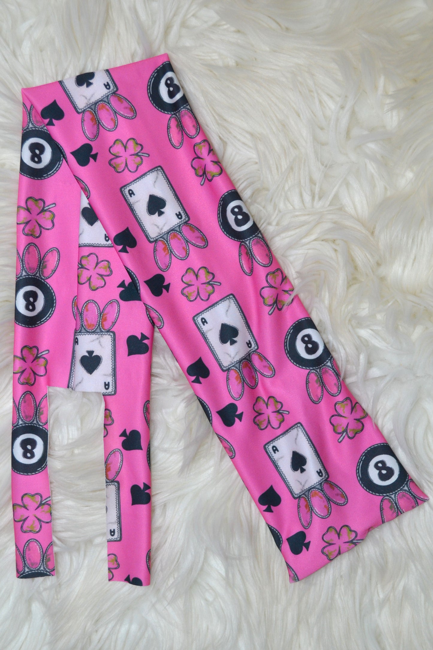 Pink 8 Ball Cards Tail Bag
