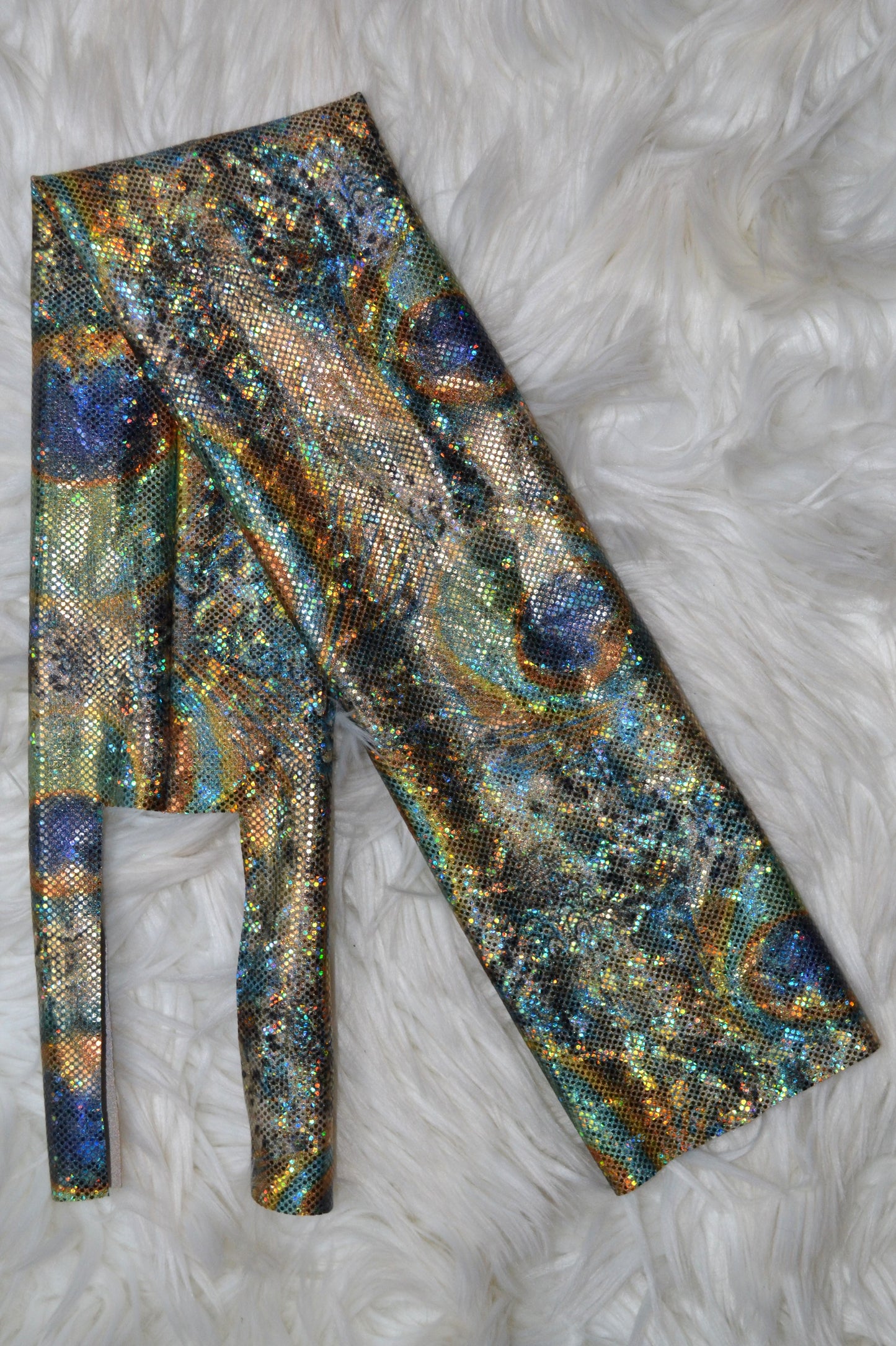 Peacock Tail Bag Holographic