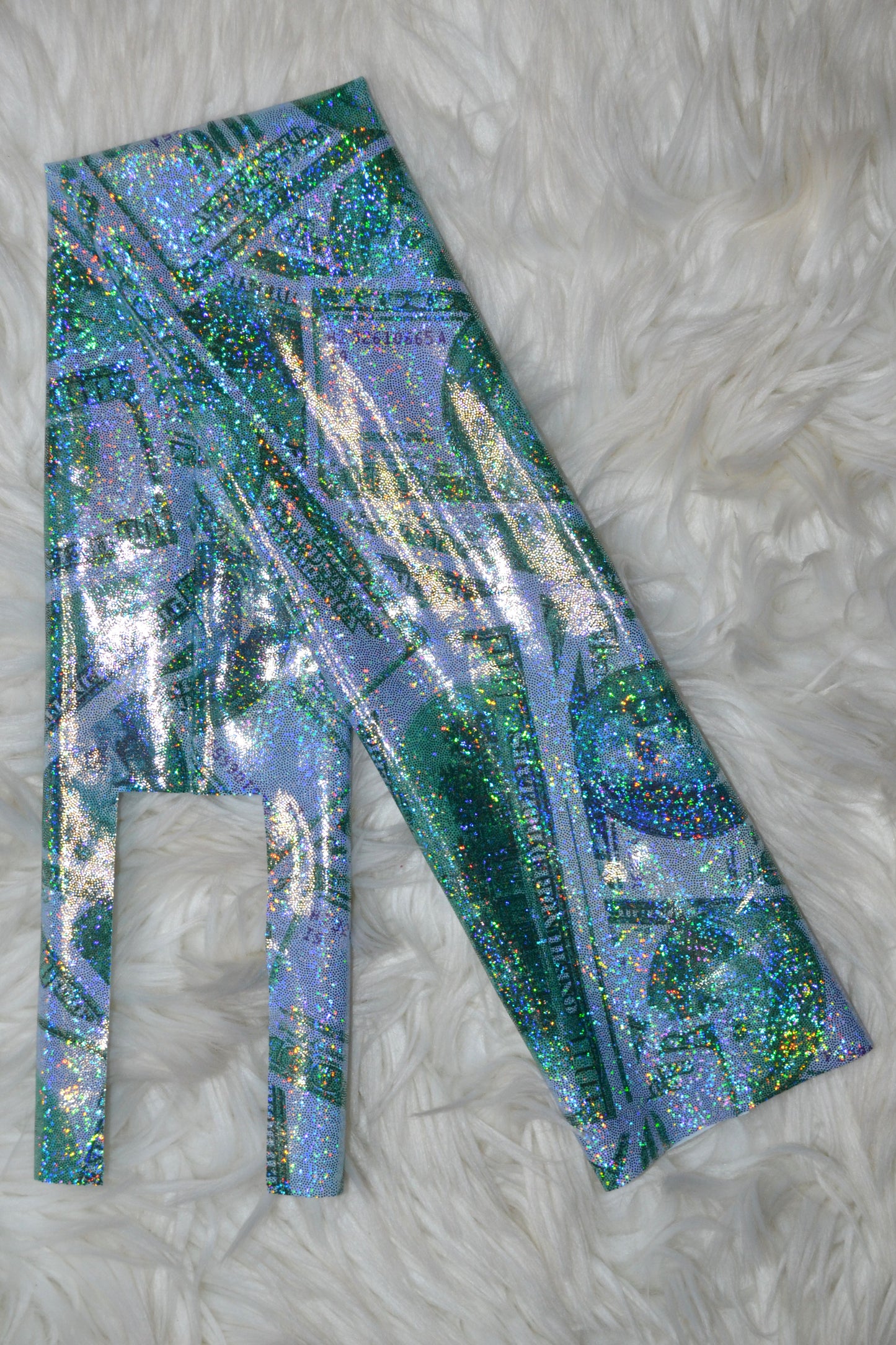 Mint Blue Money Tail Bag Holographic