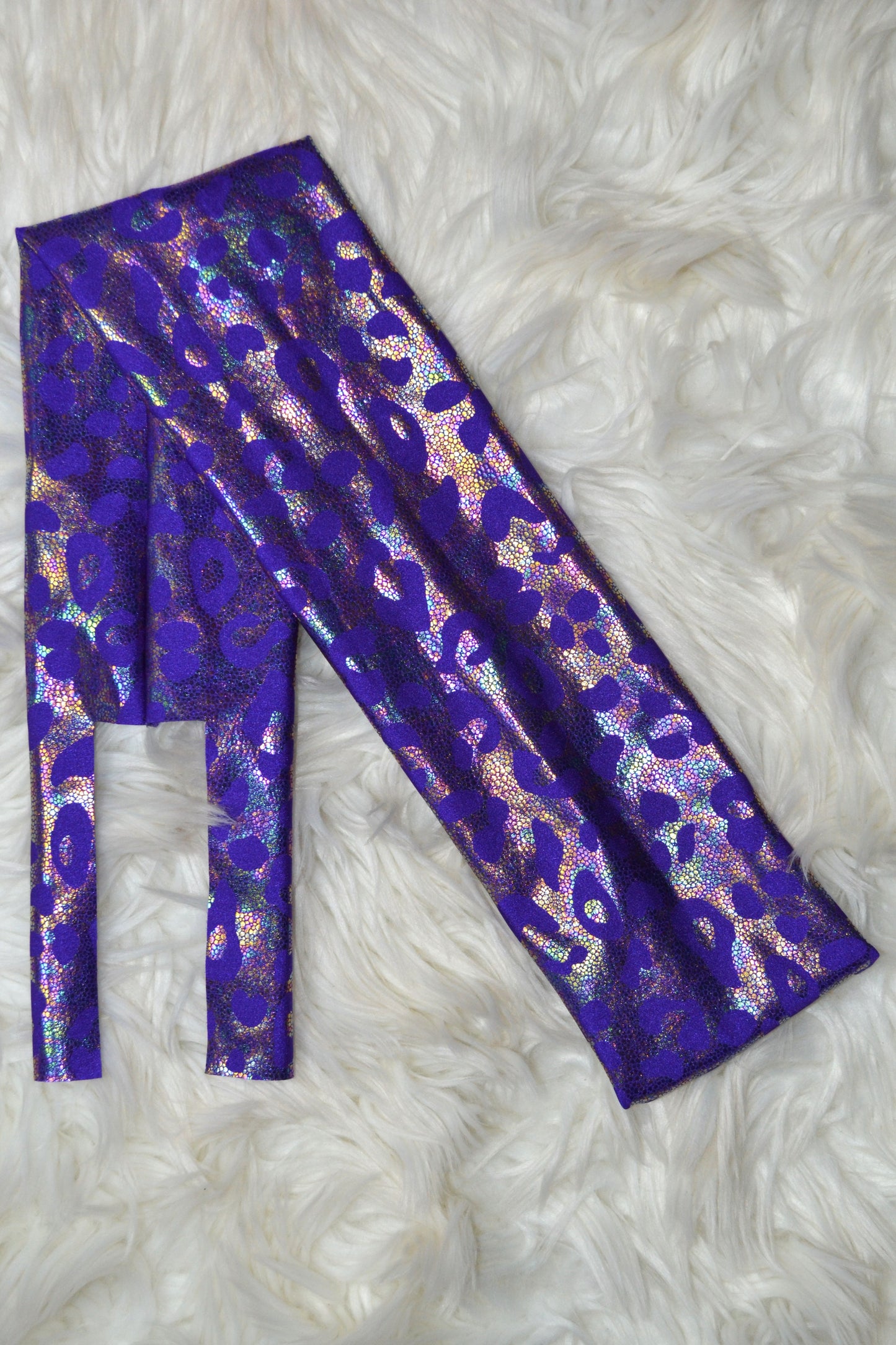 Purple Cheetah Tail Bag Oil Spill