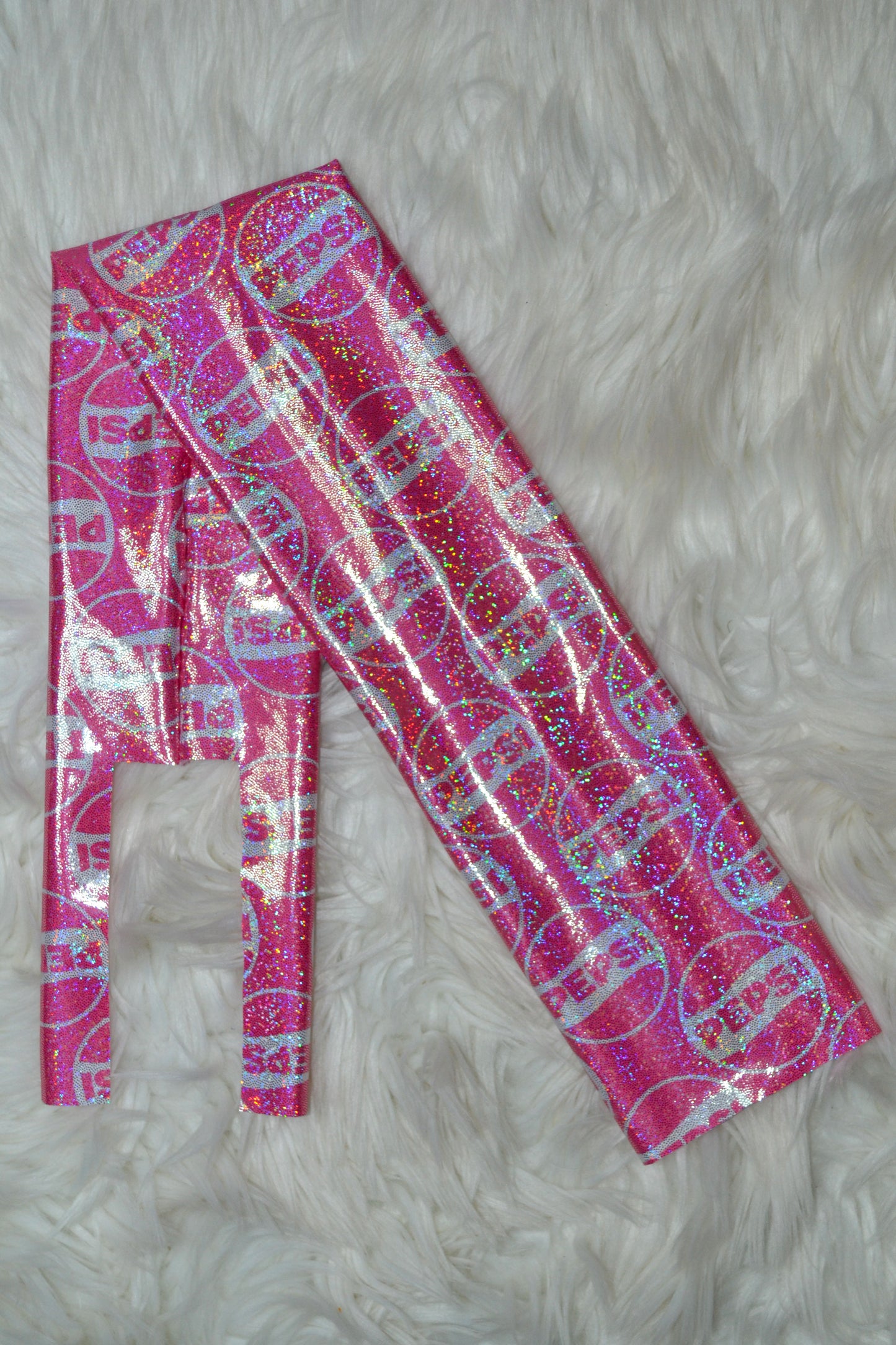 Hot Pink Peppy Tail Bag Holographic