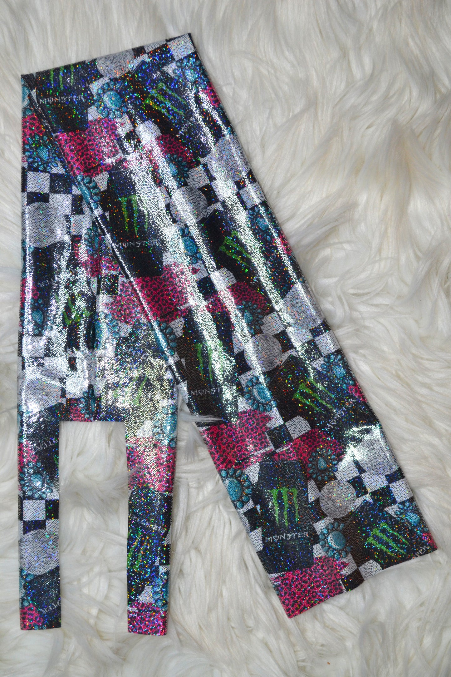 Western Check Tail Bag Holographic