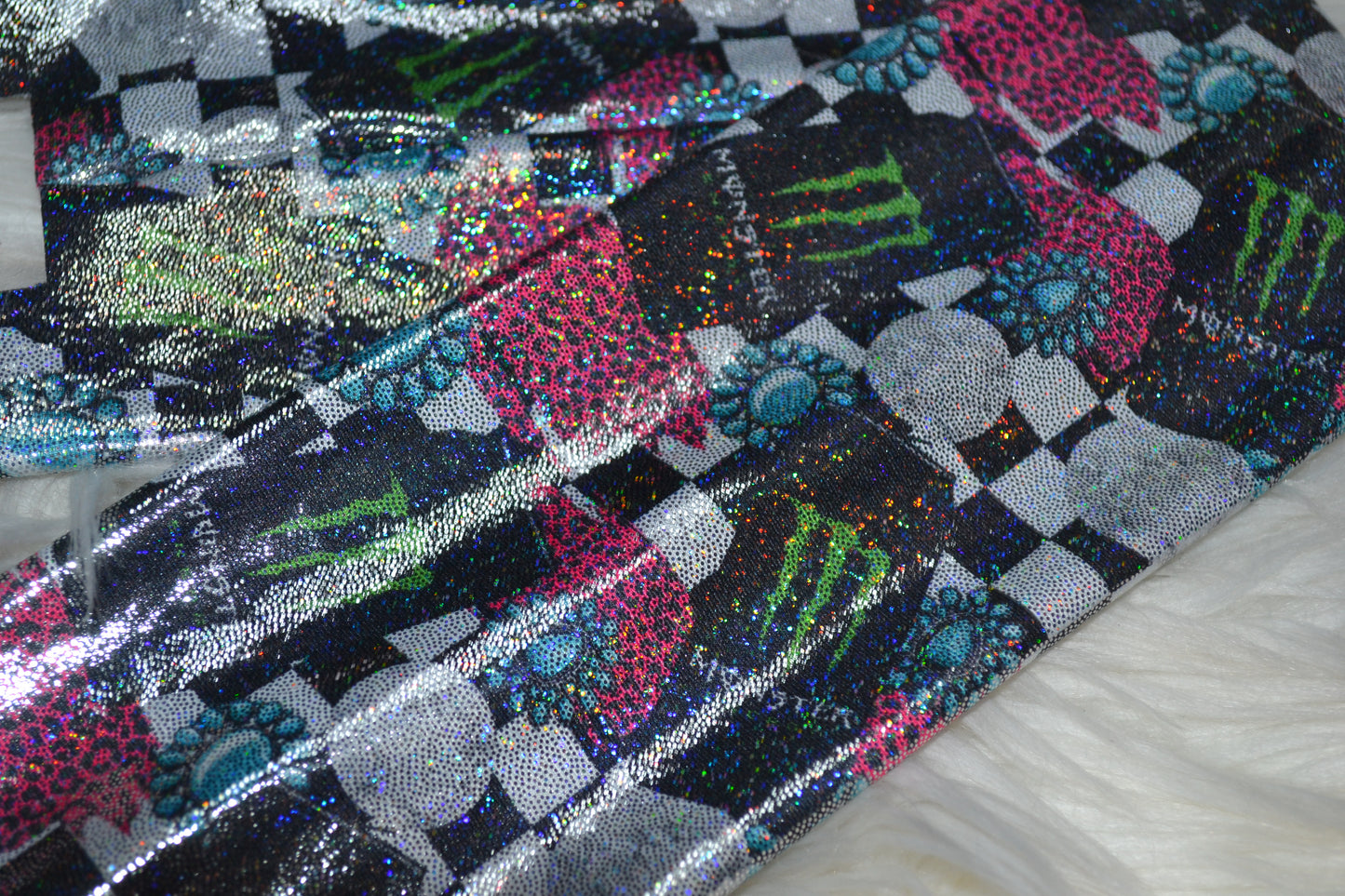 Western Check Tail Bag Holographic