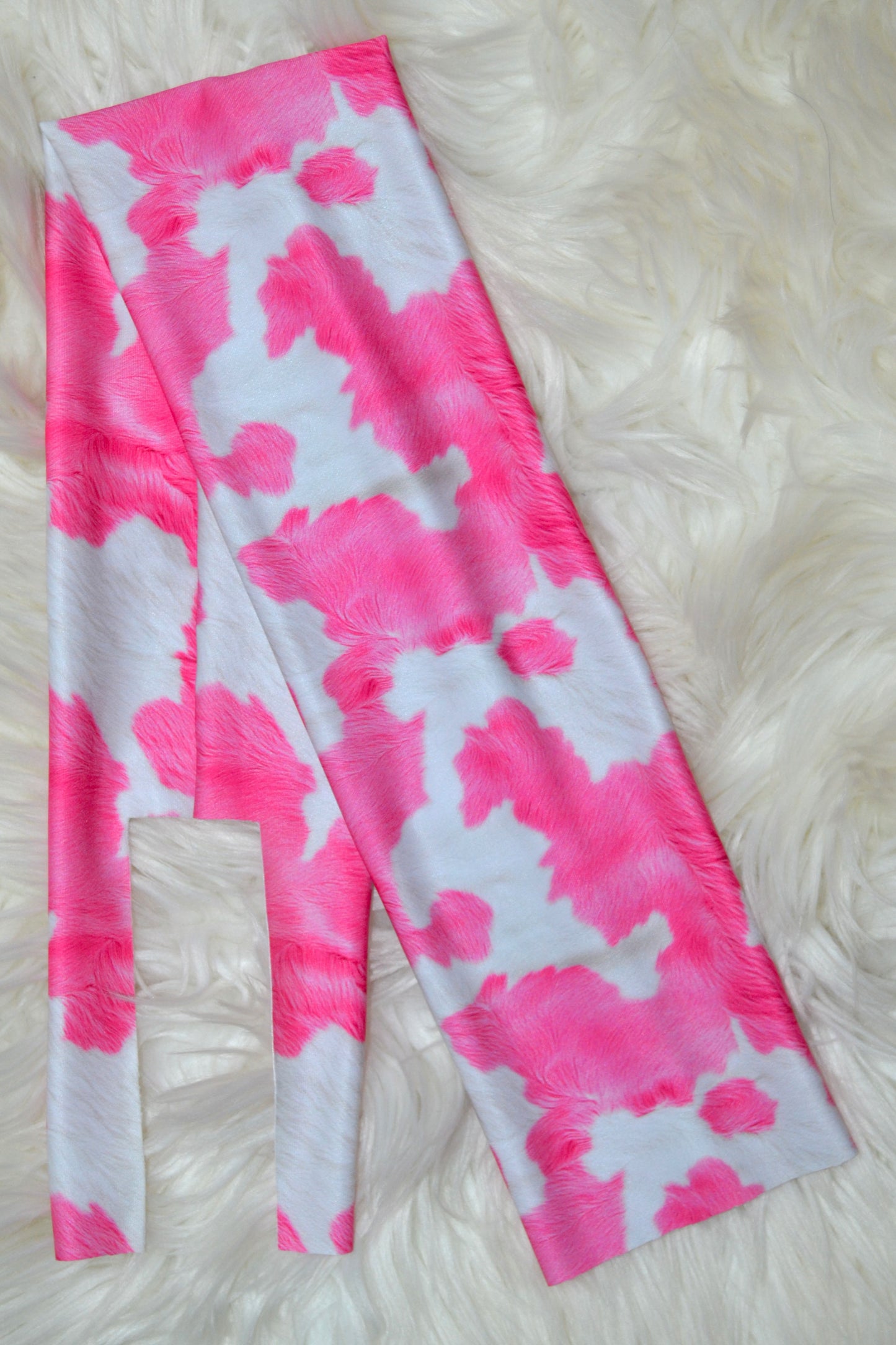 Pink Cow Tail Bag