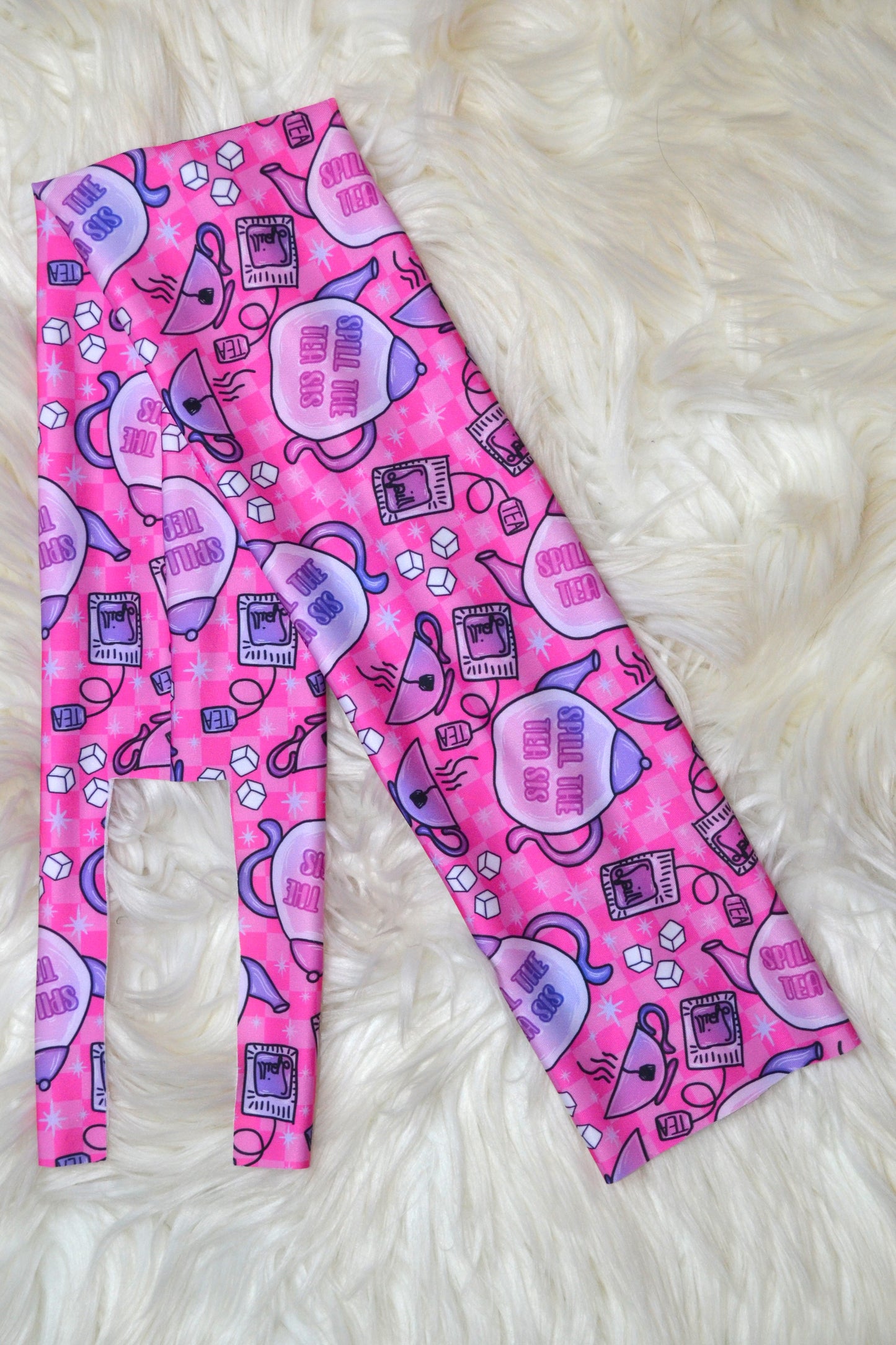 Pink Spill the Tea Tail Bag