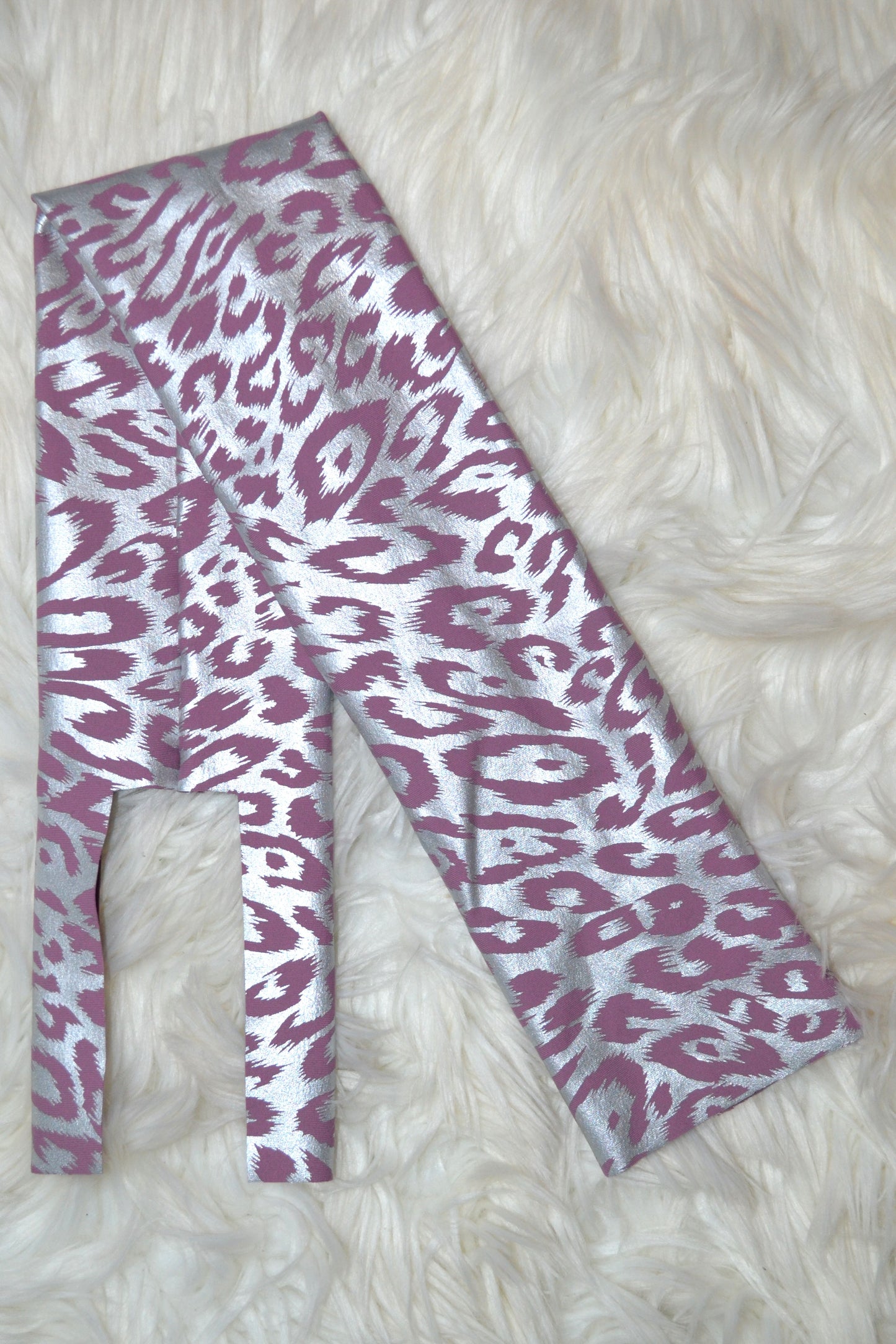 Pink Purple Cheetah Tail Bag