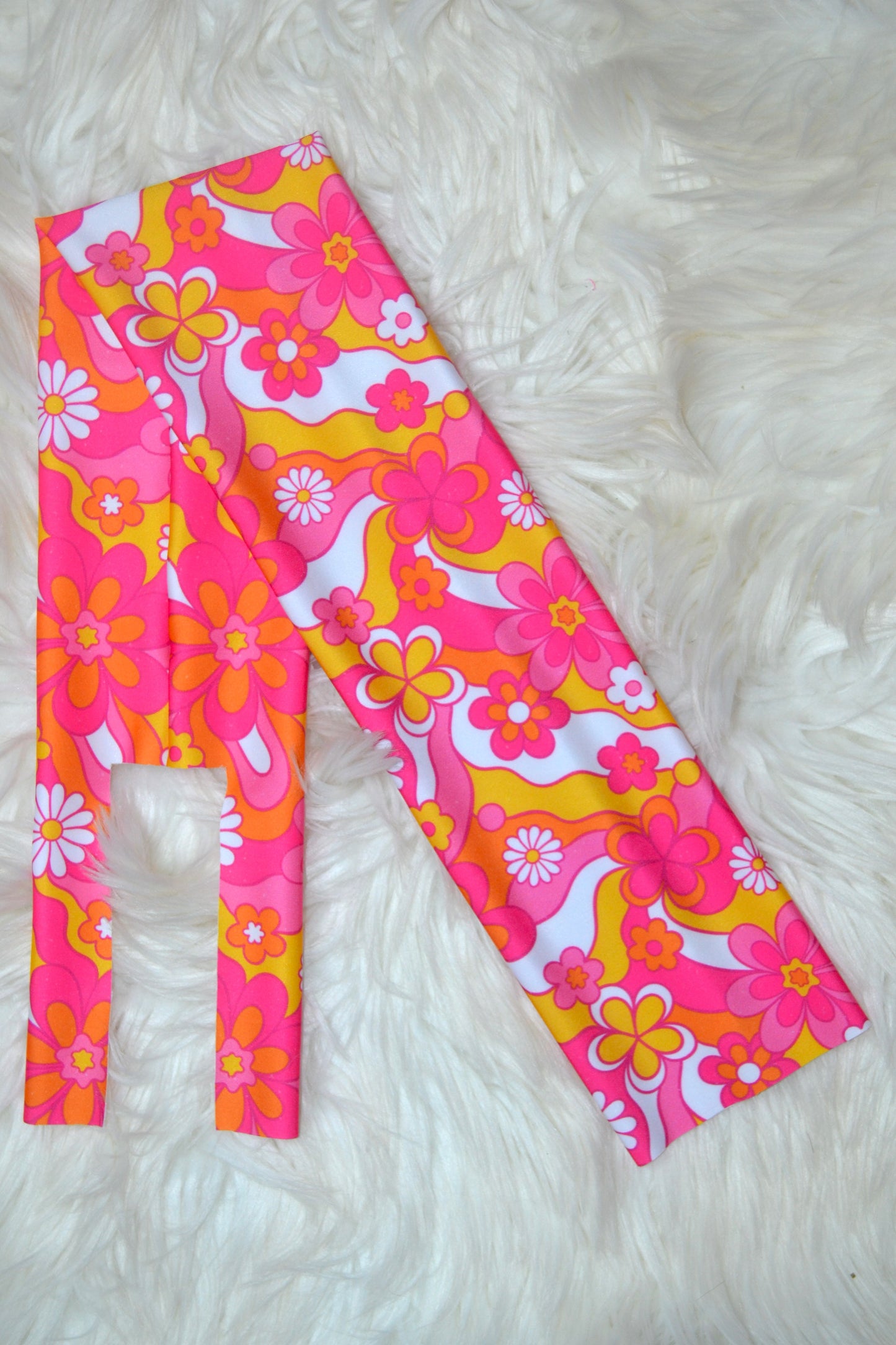 Lets Get Groovy Retro Floral Tail Bag
