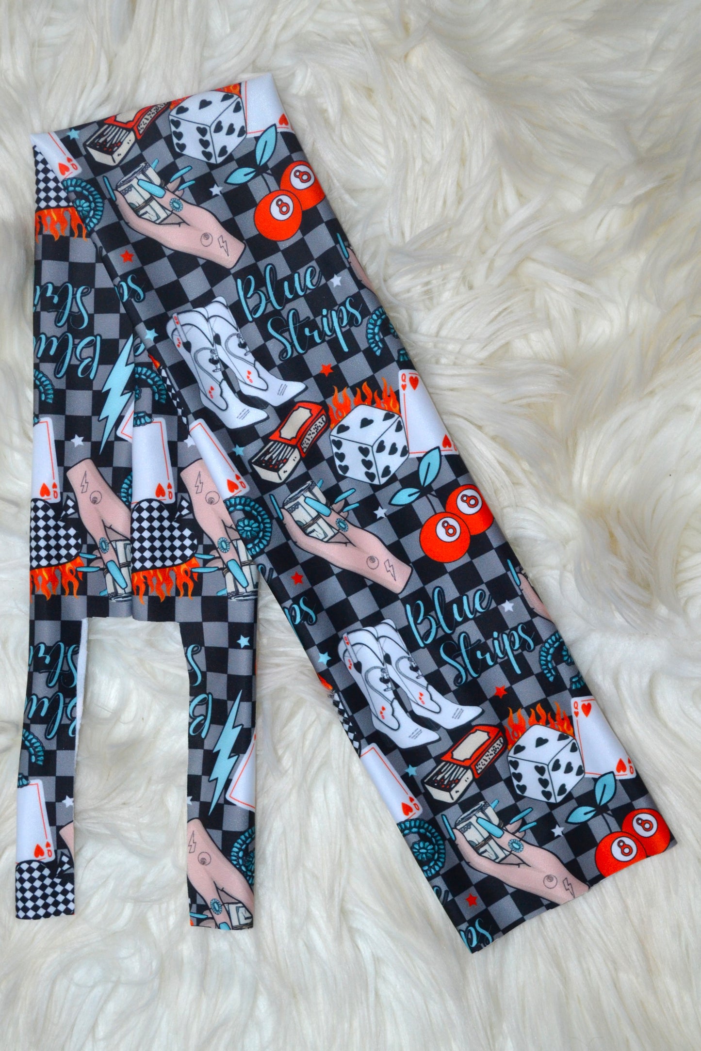 Checker Cowgirl Money Tail Bag