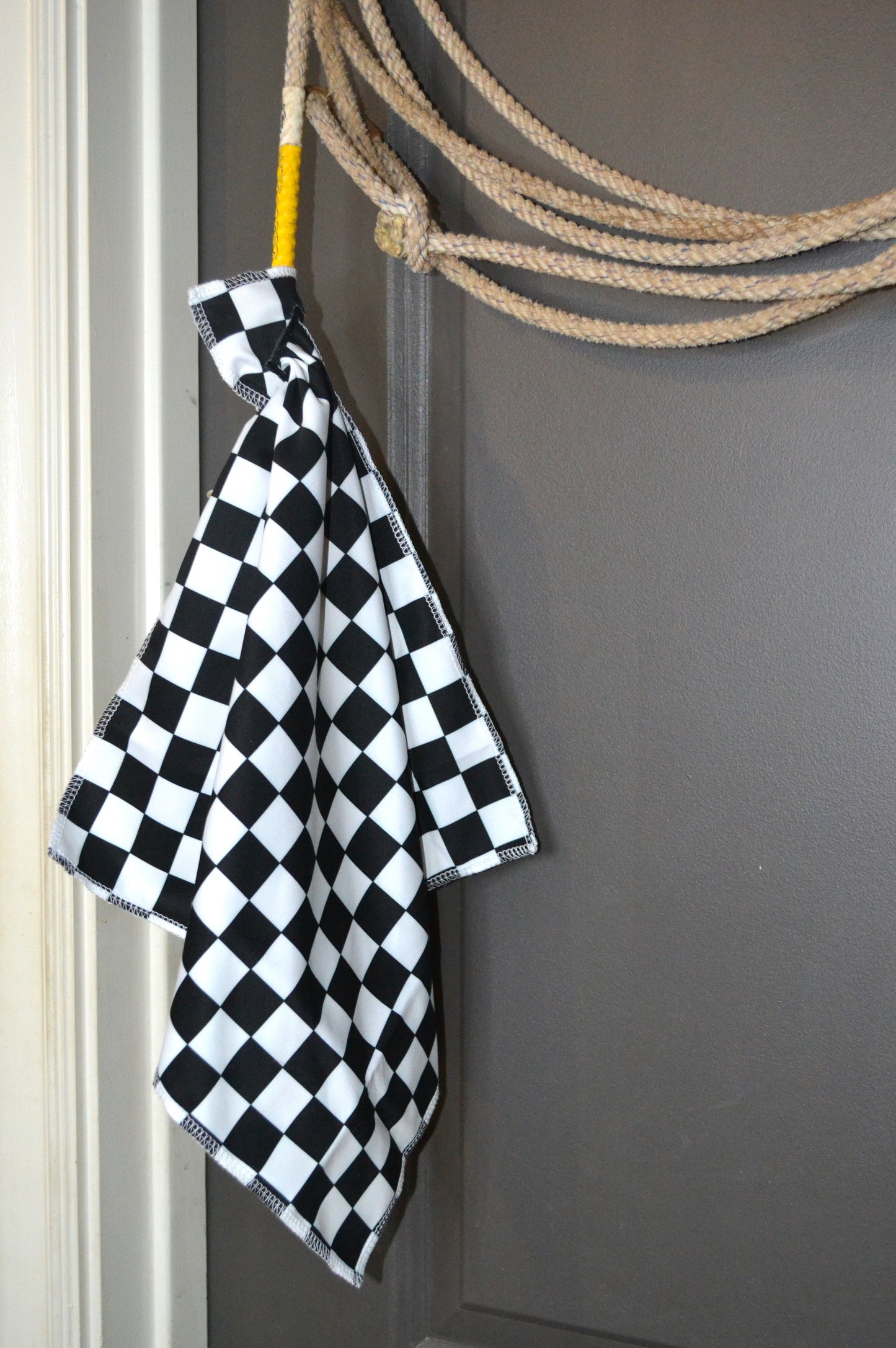 Black Checker Breakaway Flag
