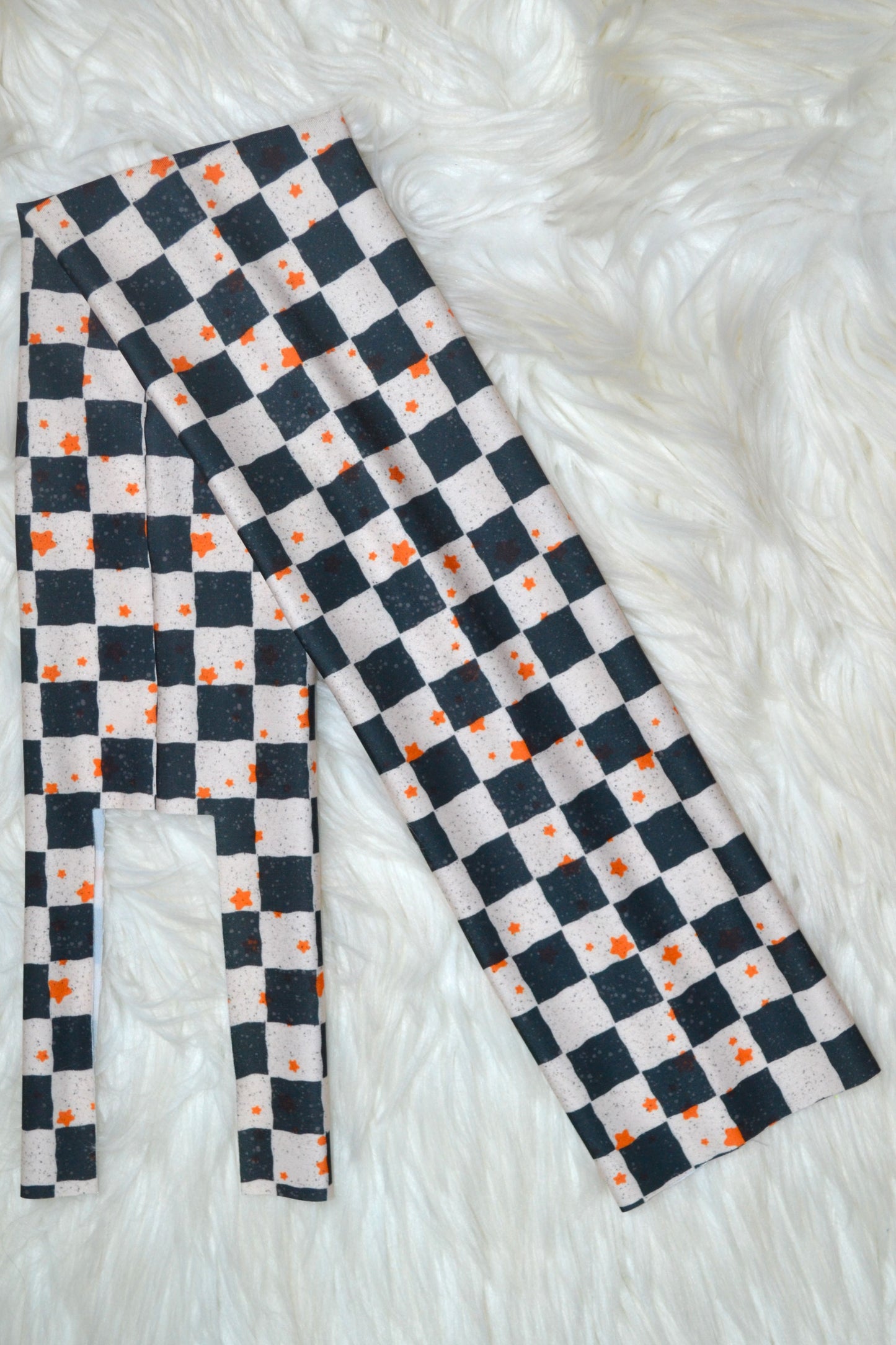 Jack O Lantern Checker Tail Bag