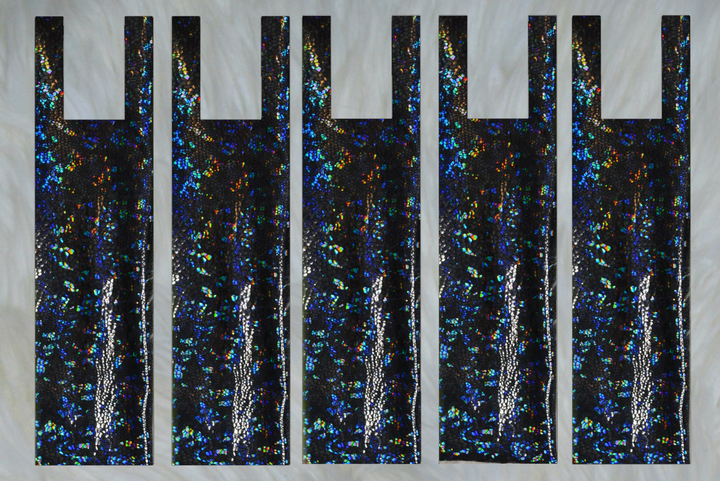 Black Holographic Mane Bags Set of 5 or 6